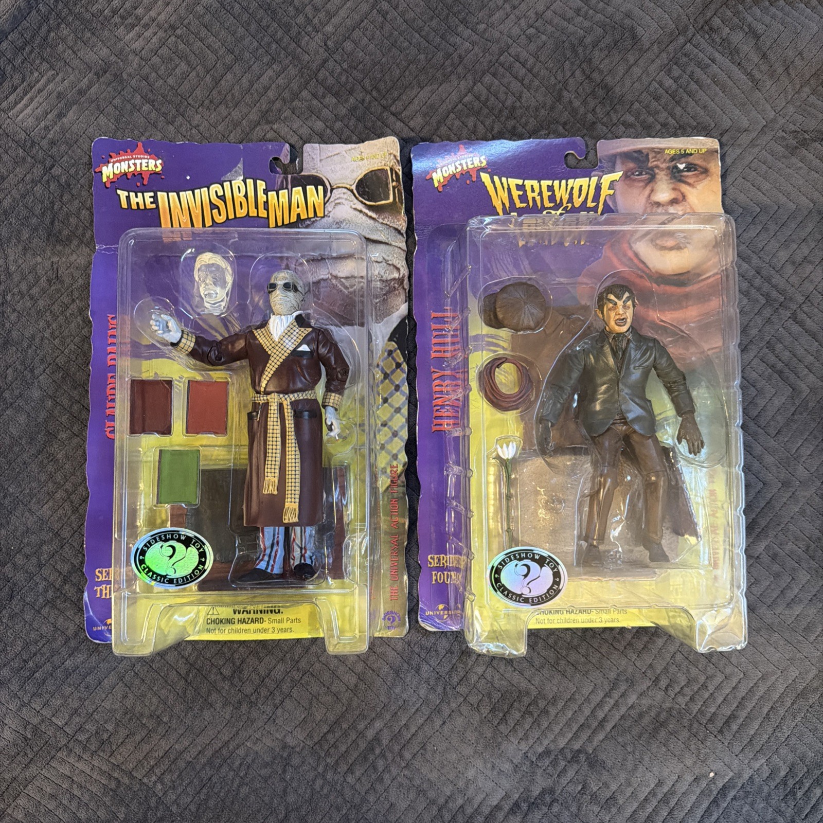 Lot Of 2 Universal Studios Monsters Sideshow Toys Figures