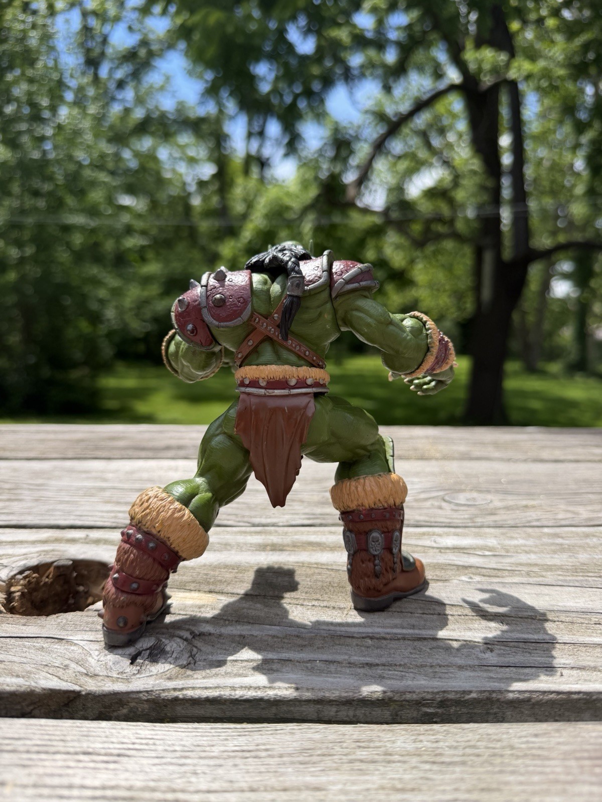 1998 Blizzard Entertainment World of Warcraft Orc Grunt 7” Action Figure loose