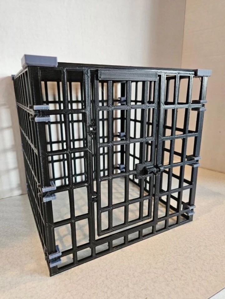 3d printed 1:12 Scale Jail Prison Cell Diorama Set for 6in Figures Display prop