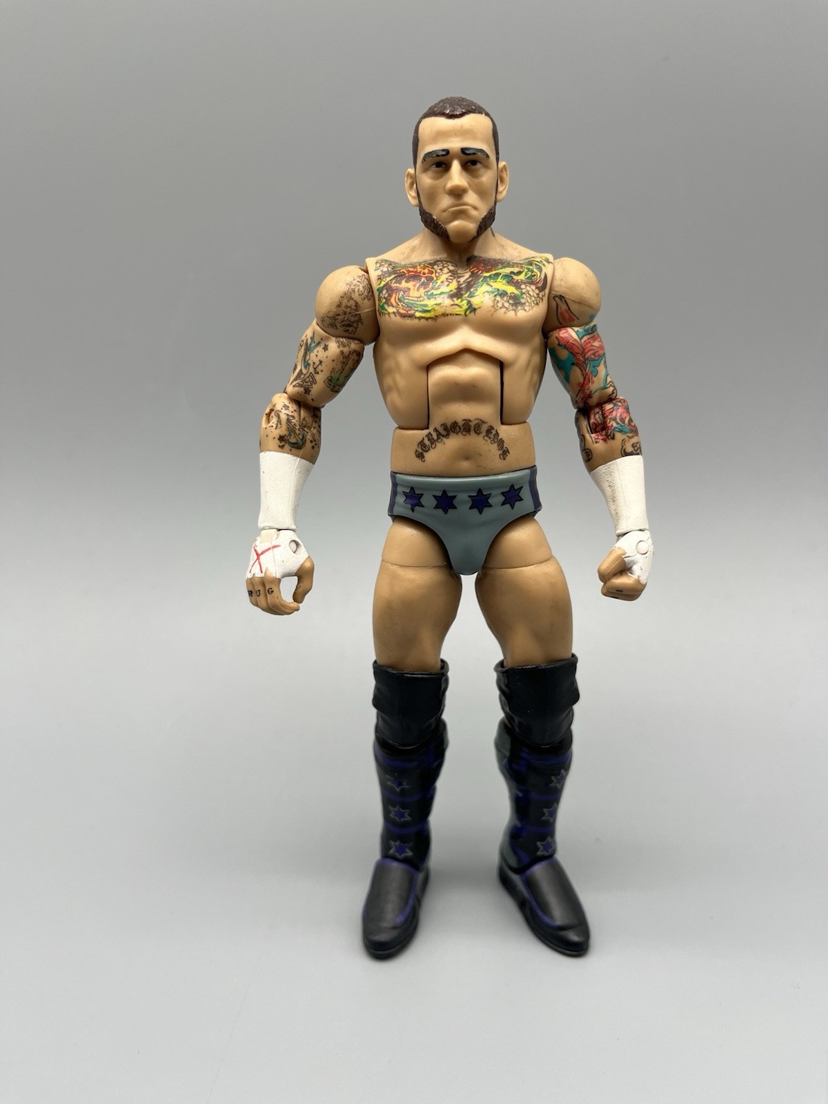 CM Punk WWE Elite WrestleMania 29 Toys R Us Exclusive Figure *Custom Head Swap*
