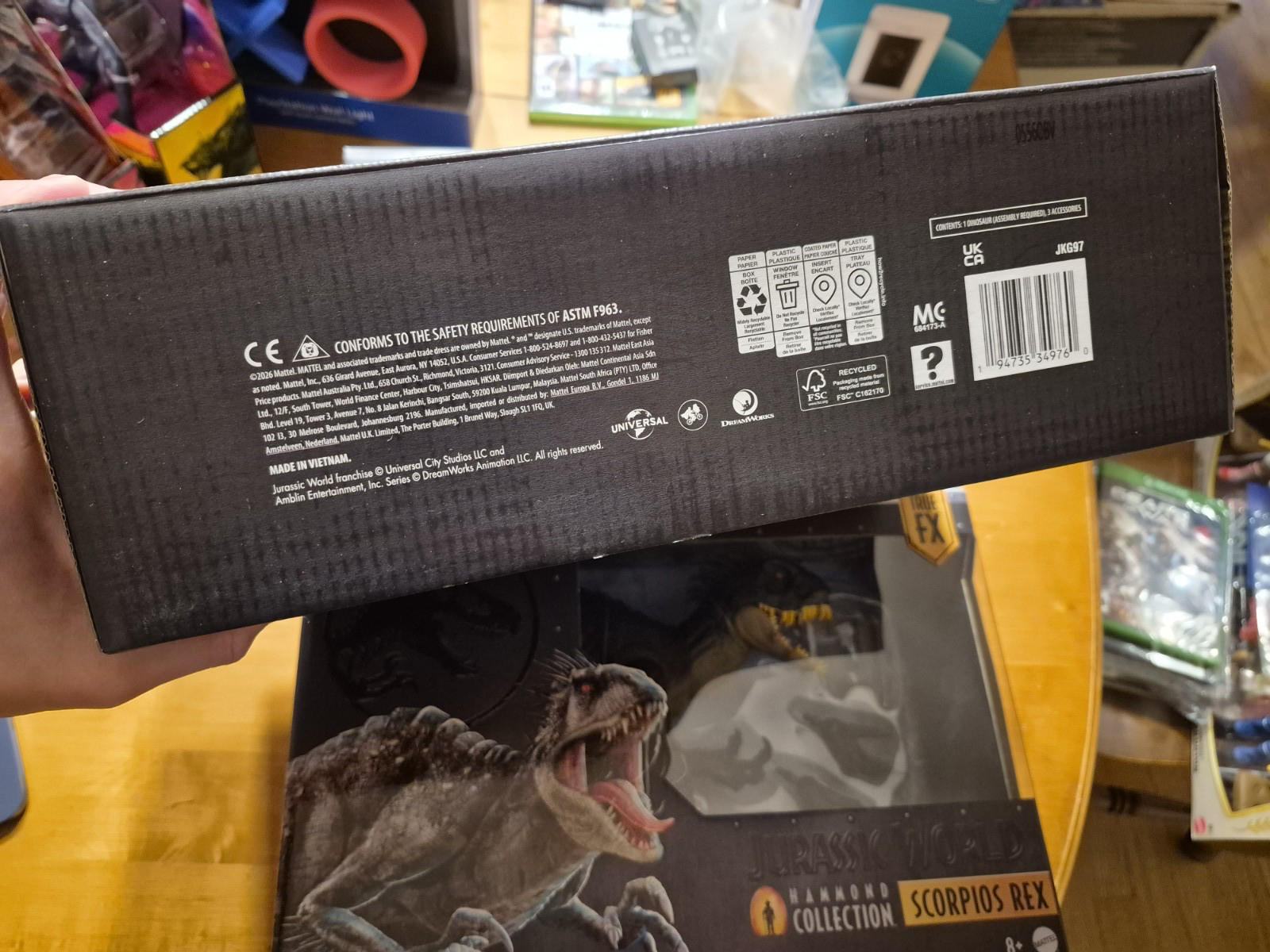 Jurassic World Park Hammond Collection SCORPIOS REX Dinosaur True FX Mattel