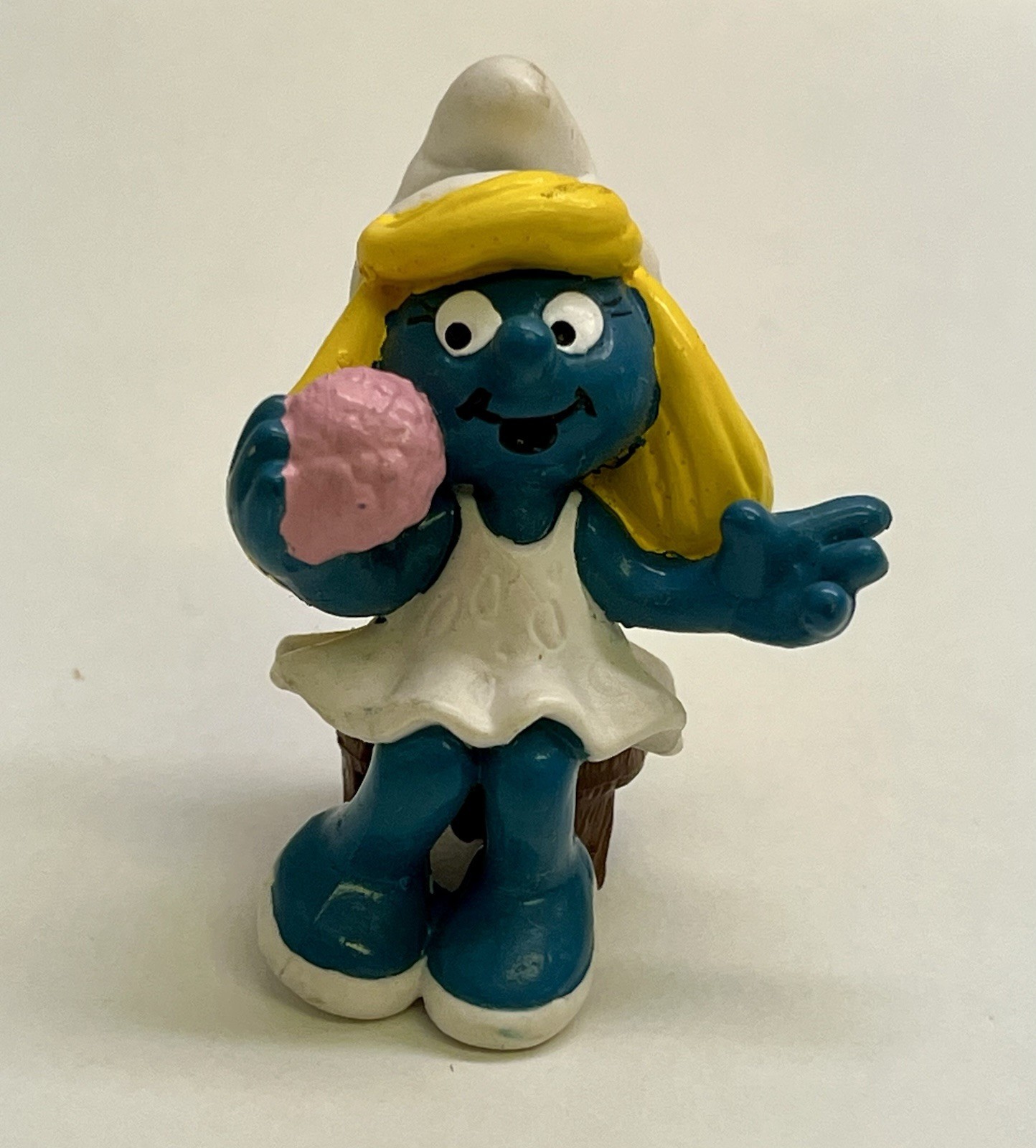 Super Smurf Vanity Table 6742 Vintage Schleich Peyo Wallace Berrie Complete