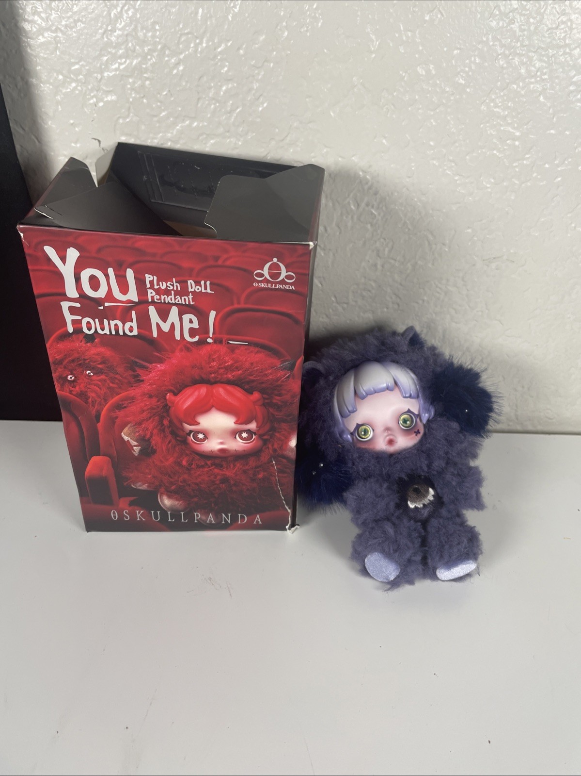 POP MART x Skullpanda You Found Me Series Plush Doll Pendant Figure – Cerberus