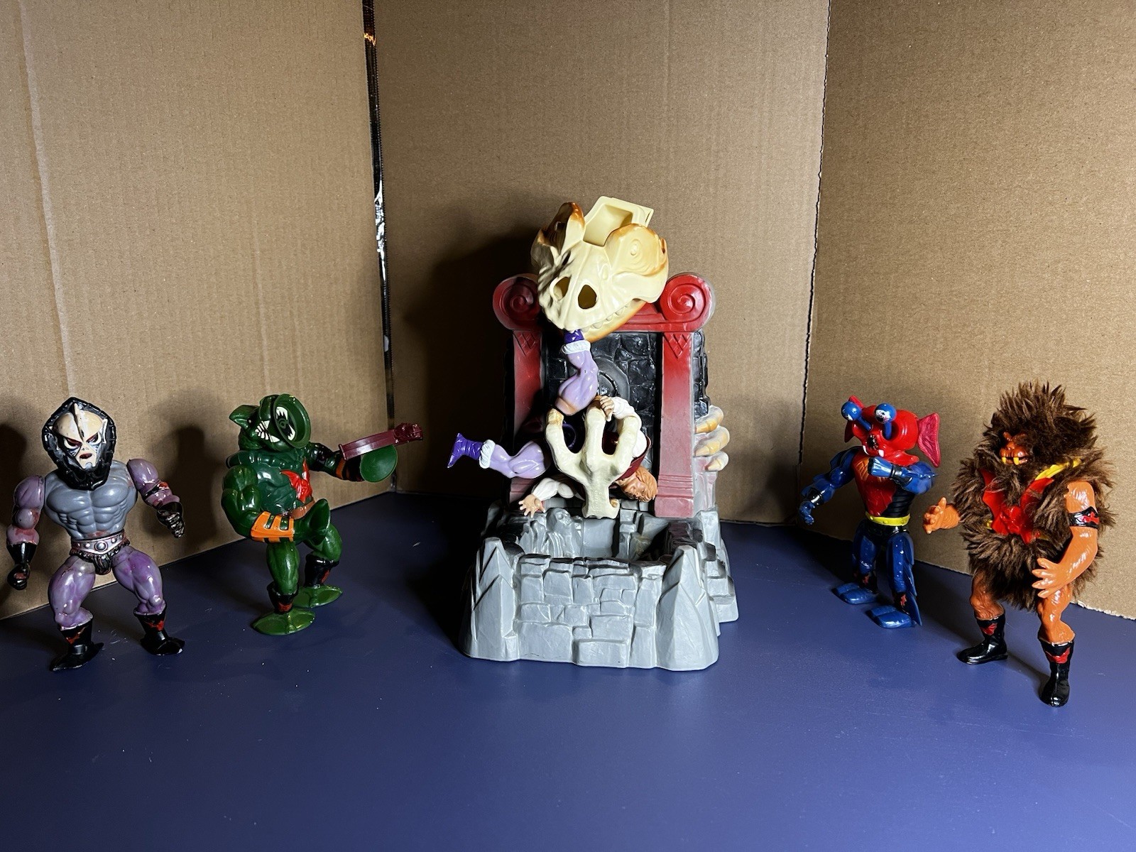 Vintage MOTU Evil Horde Slime Pit Playset Diorama Lot Leech Grizzlor Mantenna 85