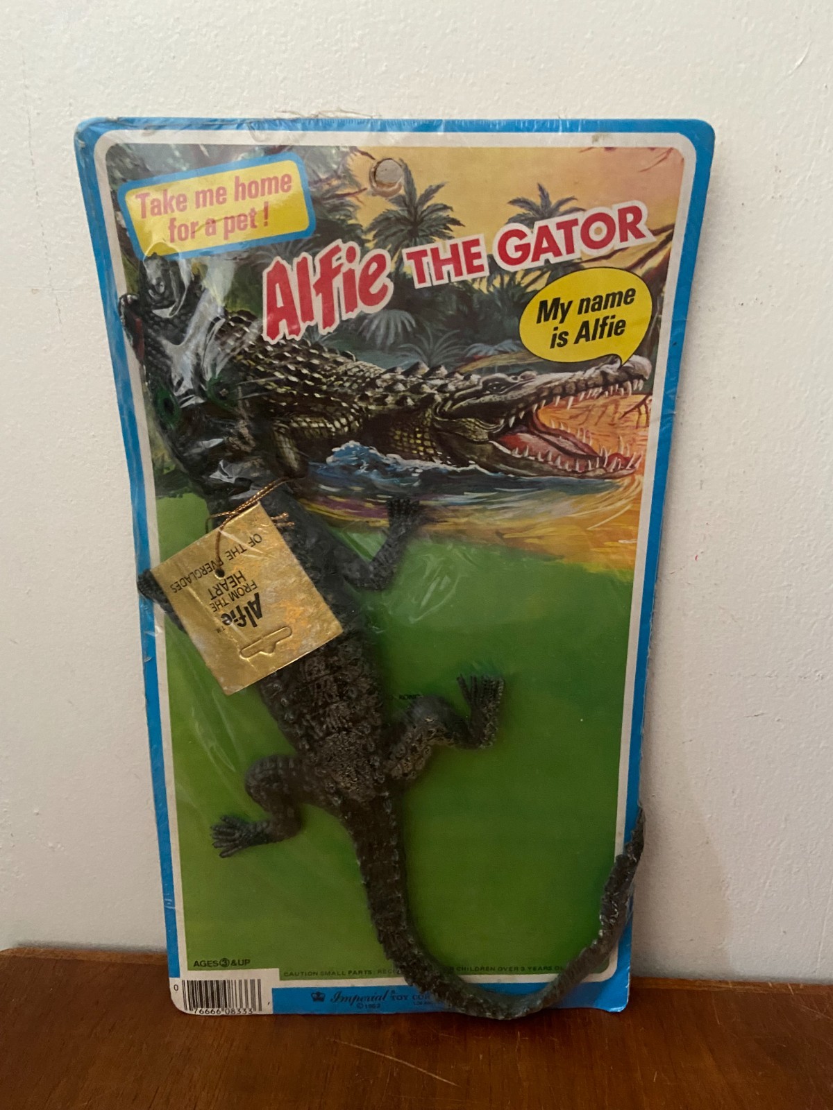 NEW Vintage 1982 ALFIE THE GATOR Imperial Toy Corp Pet Alligator Everglades
