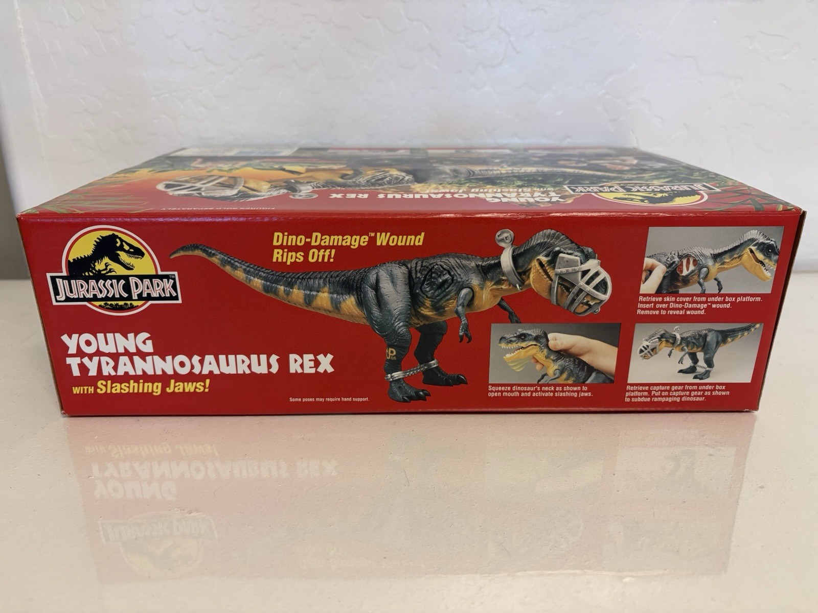 1993 Jurassic Park Young T-Rex – NIB, SEALED, ULTRA RARE GREEN VERSION!