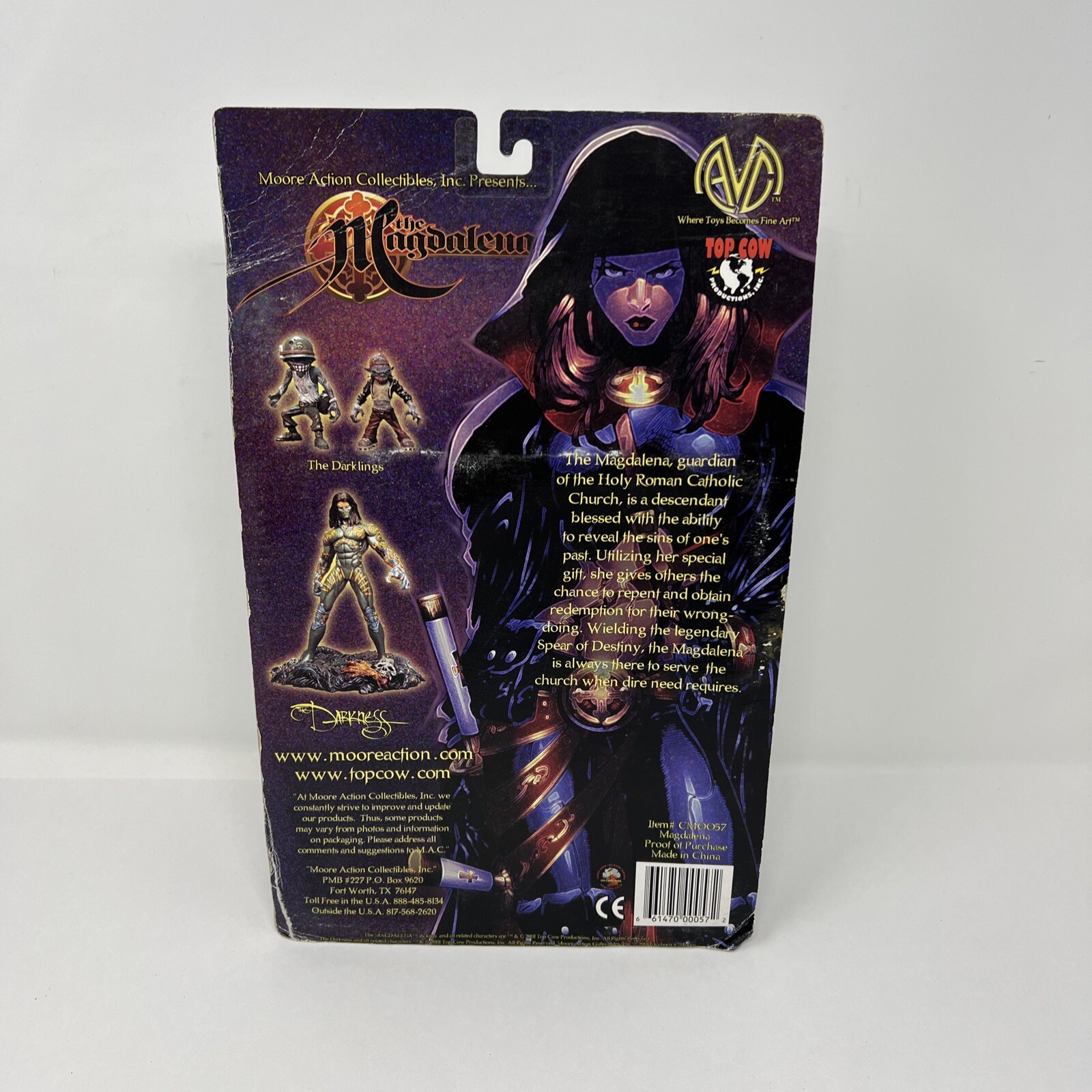 2001 Top Cow The Darkness Magdalena Action Figure New Sealed Box Damage
