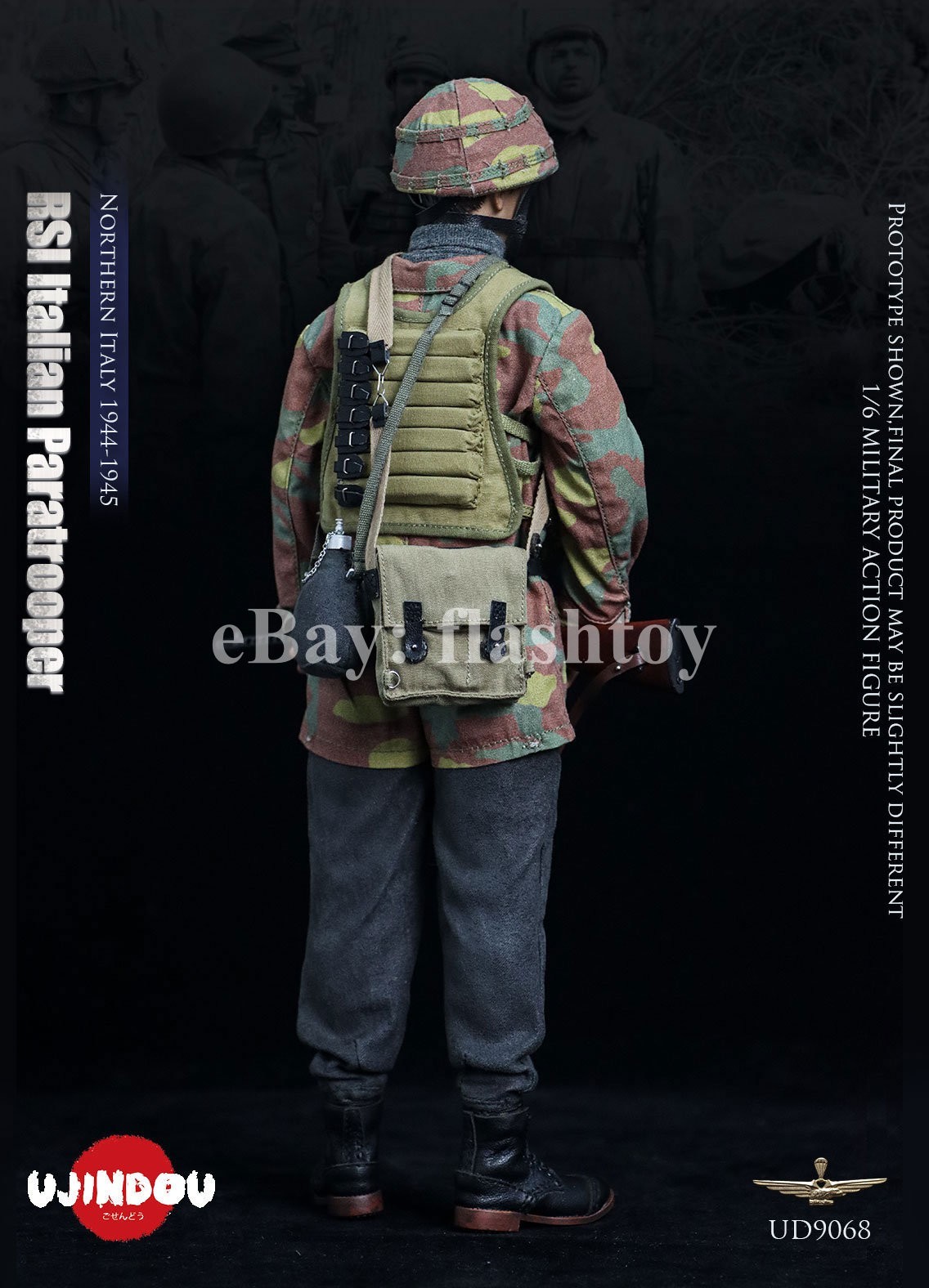 Presale UJINDOU UD9068 1/6 RSI Italian Paratrooper Northern Italy Action Figure
