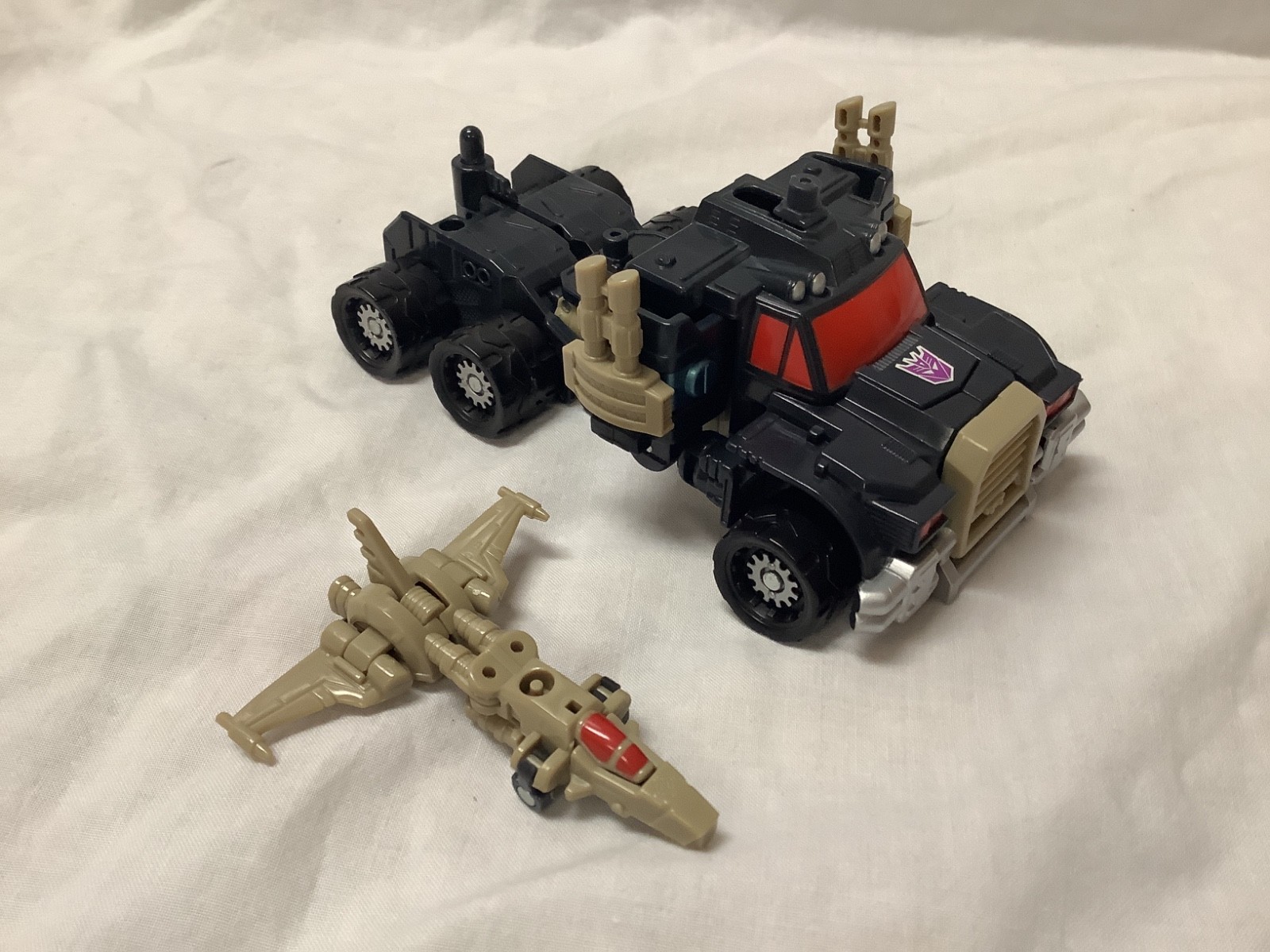 Transformers Armada Nemesis Prime w/ Run-Over. 100% complete (Hasbro 2003)