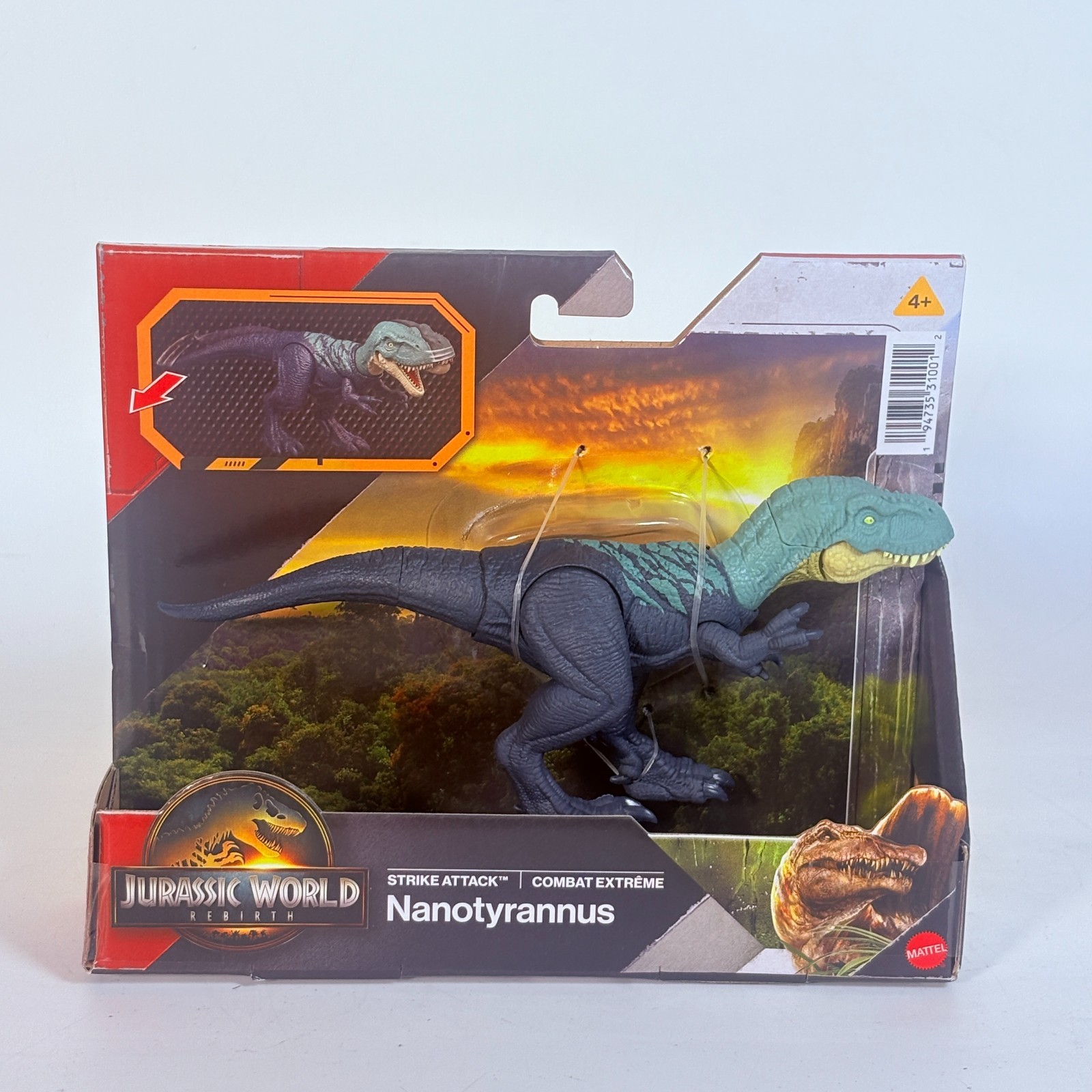 Jurassic World Rebirth Nanotyrannus Strike Attack Dinosaur Toy, 2025 Mattel 🆕