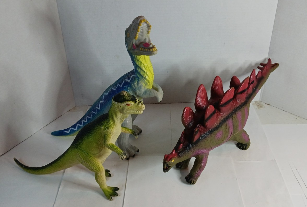 Lot Of 3 Large Greenbrier Dinosaurs 1990s