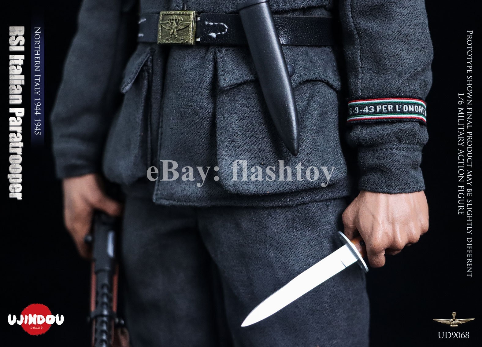 Presale UJINDOU UD9068 1/6 RSI Italian Paratrooper Northern Italy Action Figure