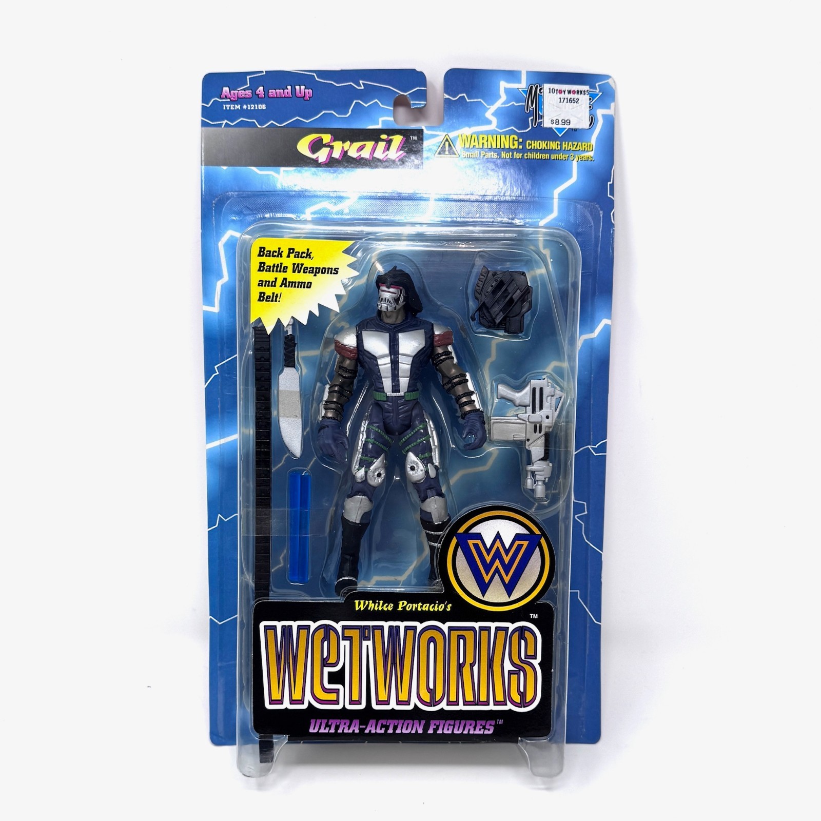 Wetworks Grail 6″ Action Figure by McFarlane Toys 1996 Vintage
