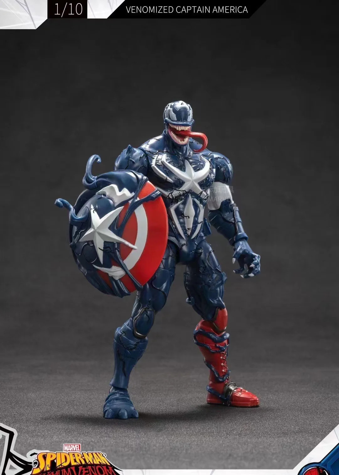 TIM Legends Series “Venomized” Captain America Action Figure Model Full Body Mov