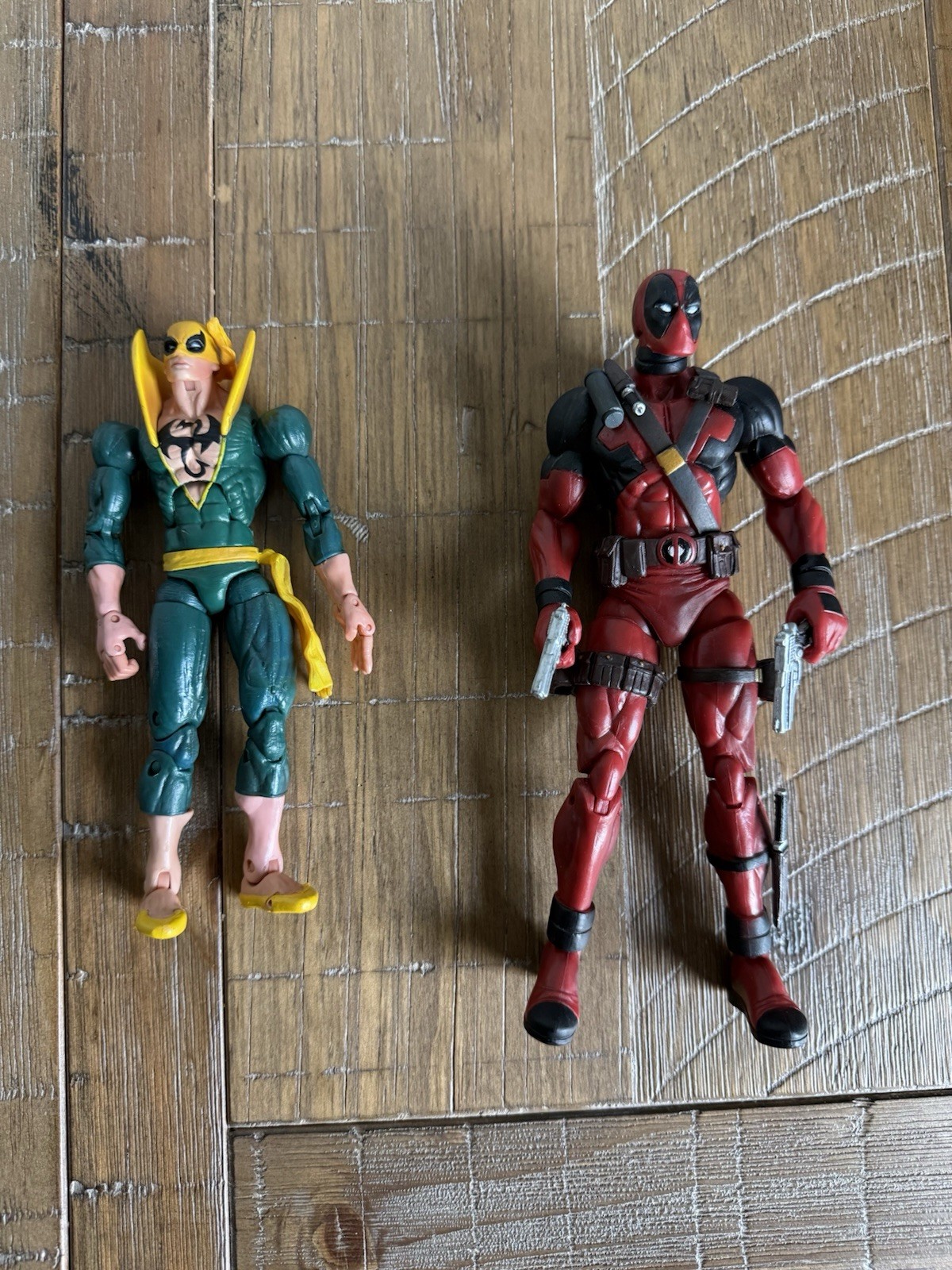 Marvel Legends Iron Fist Apocalypse & Diamond Select Deadpool 6” Action Figures