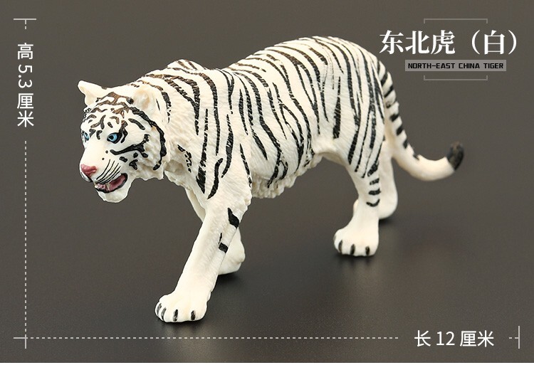 1/6 Simulation White Manchurian Tiger Animal Model For 12″Action Scene 12*5.3cm
