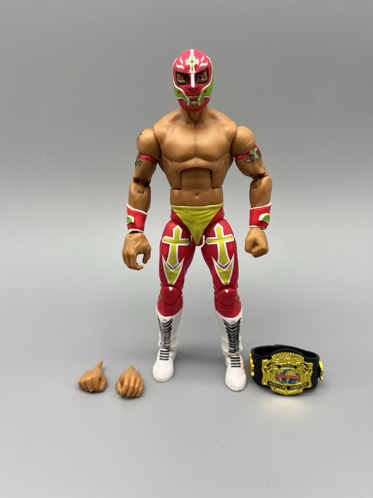 WWE Rey Mysterio Mattel Elite Action Figure Wrestling Legends Series 100 WCW