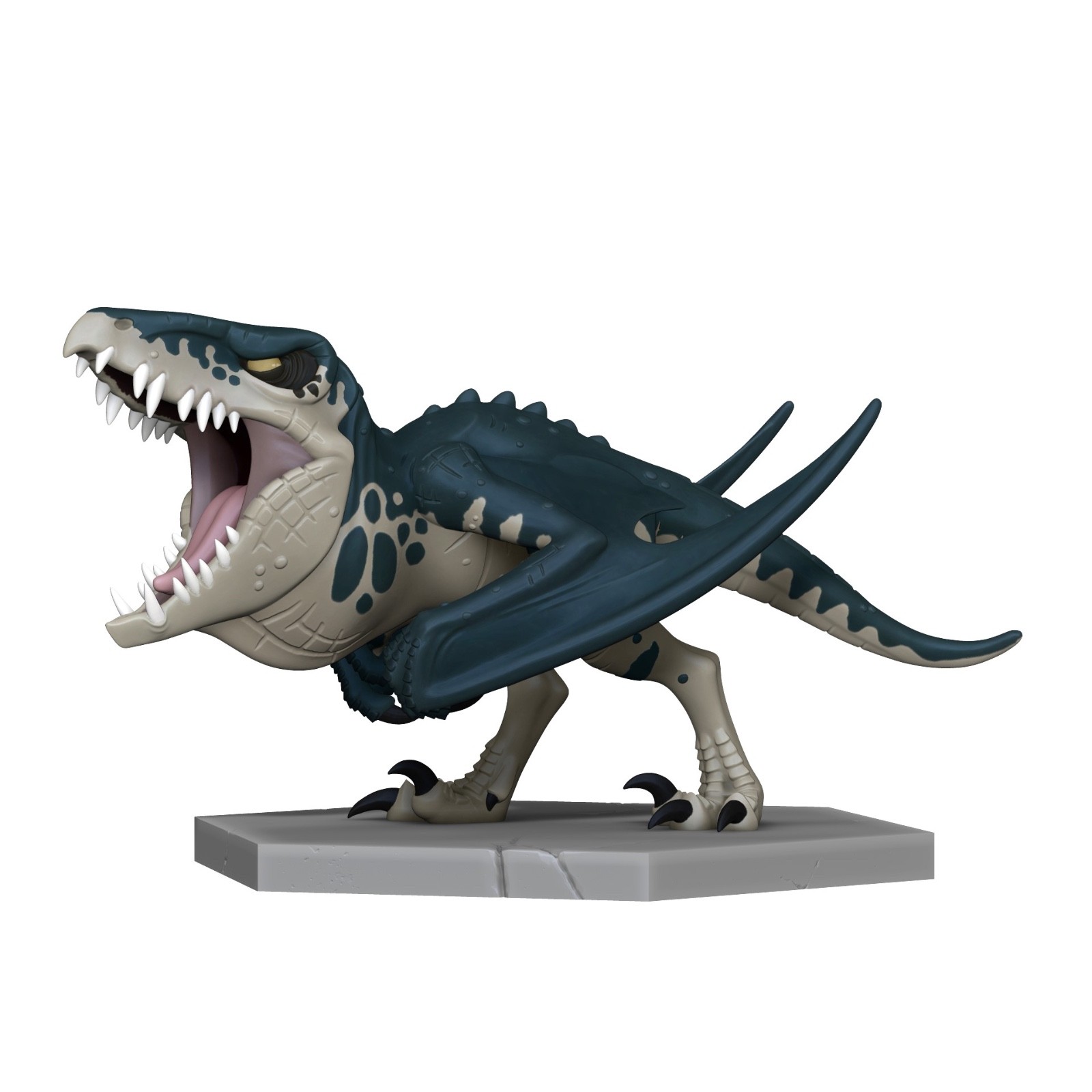 Chibi Mutadon , 3d printed figure painted, Jurassic World Rebirth
