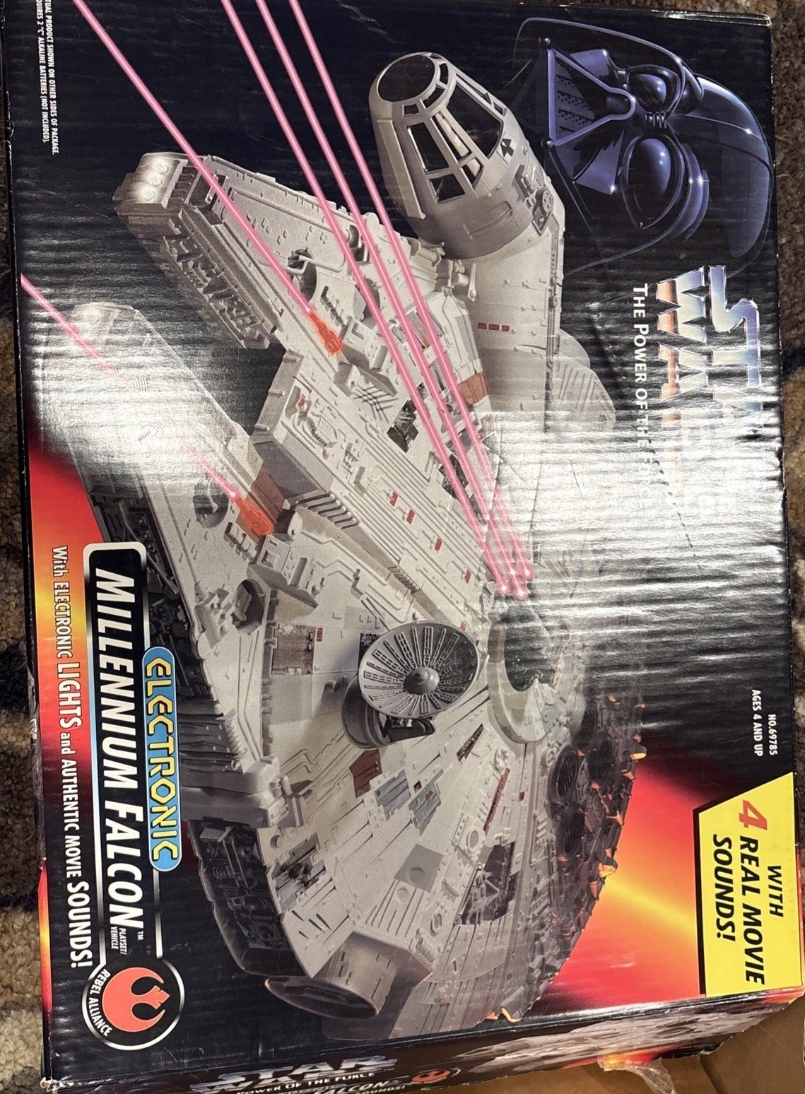 Millennium Falcon Electronic 1995 STAR WARS Power of the Force Kenner SEALED NEW