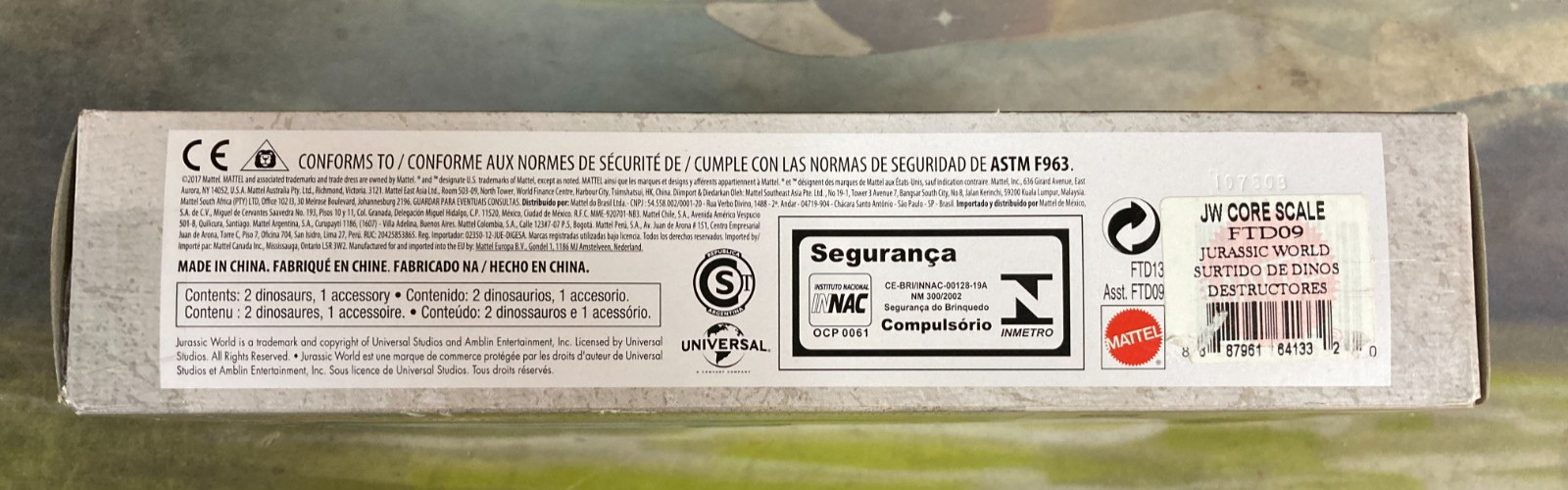 Mattel Jurassic World Destruct-A-SAURS Velociraptor & Microceratus – NEW RARE