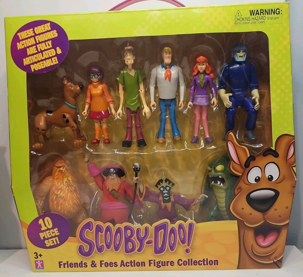Scooby-Doo Friends & Foes Action Figure Collection 10 Piece Set TC282 NEW Sealed