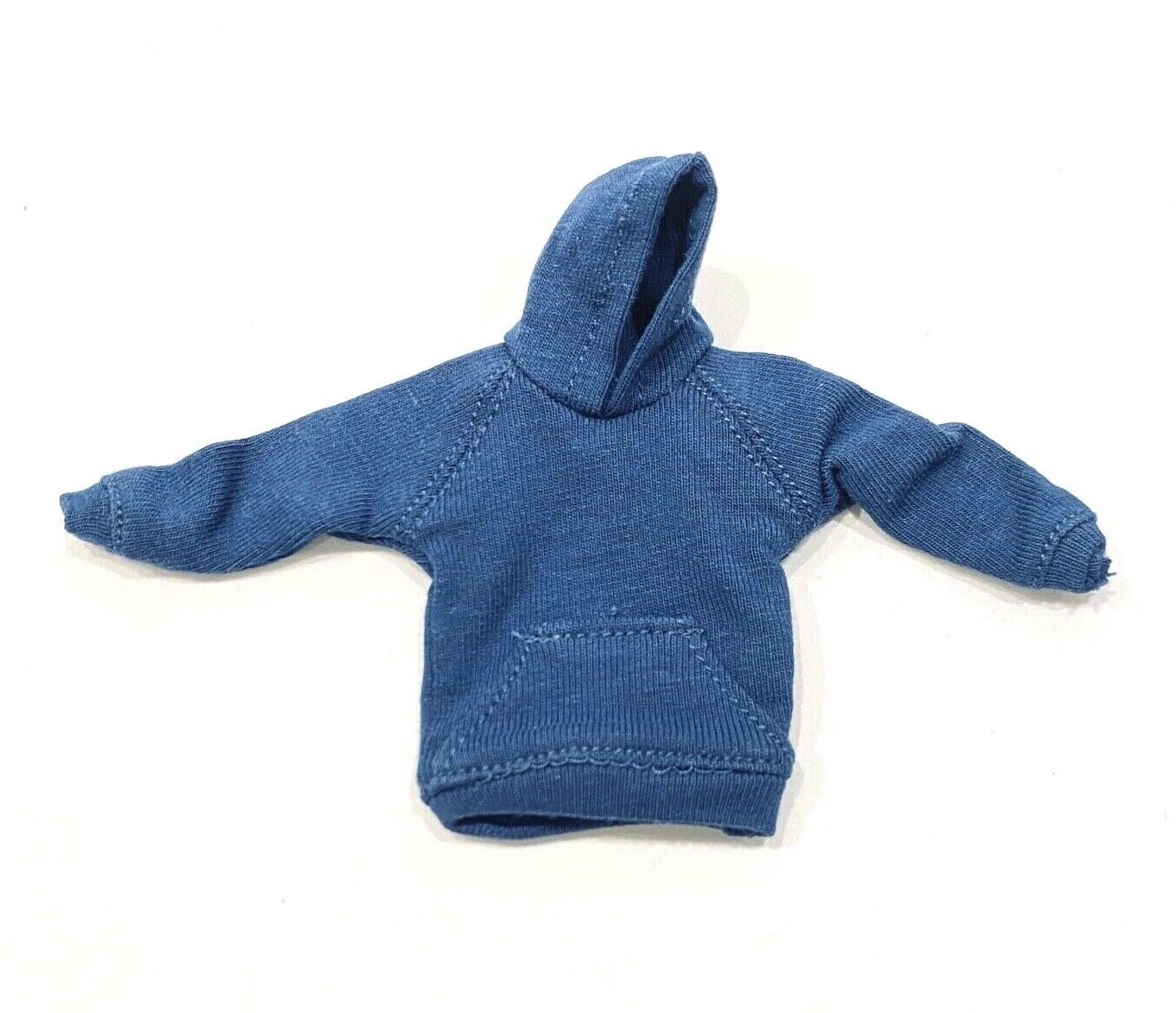 MO-HDST-BU: 1/12 Blue fabric hoodie for 6″ Medium to slim action figure body
