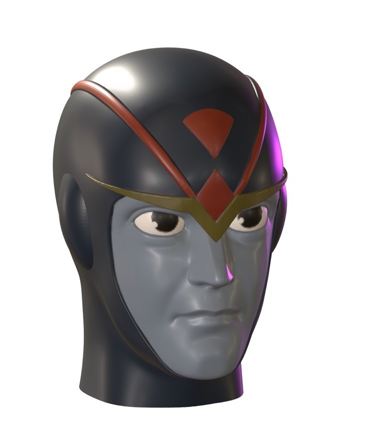 Robot Man Custom Action Figure Head 1:9 or 1:6 Mego