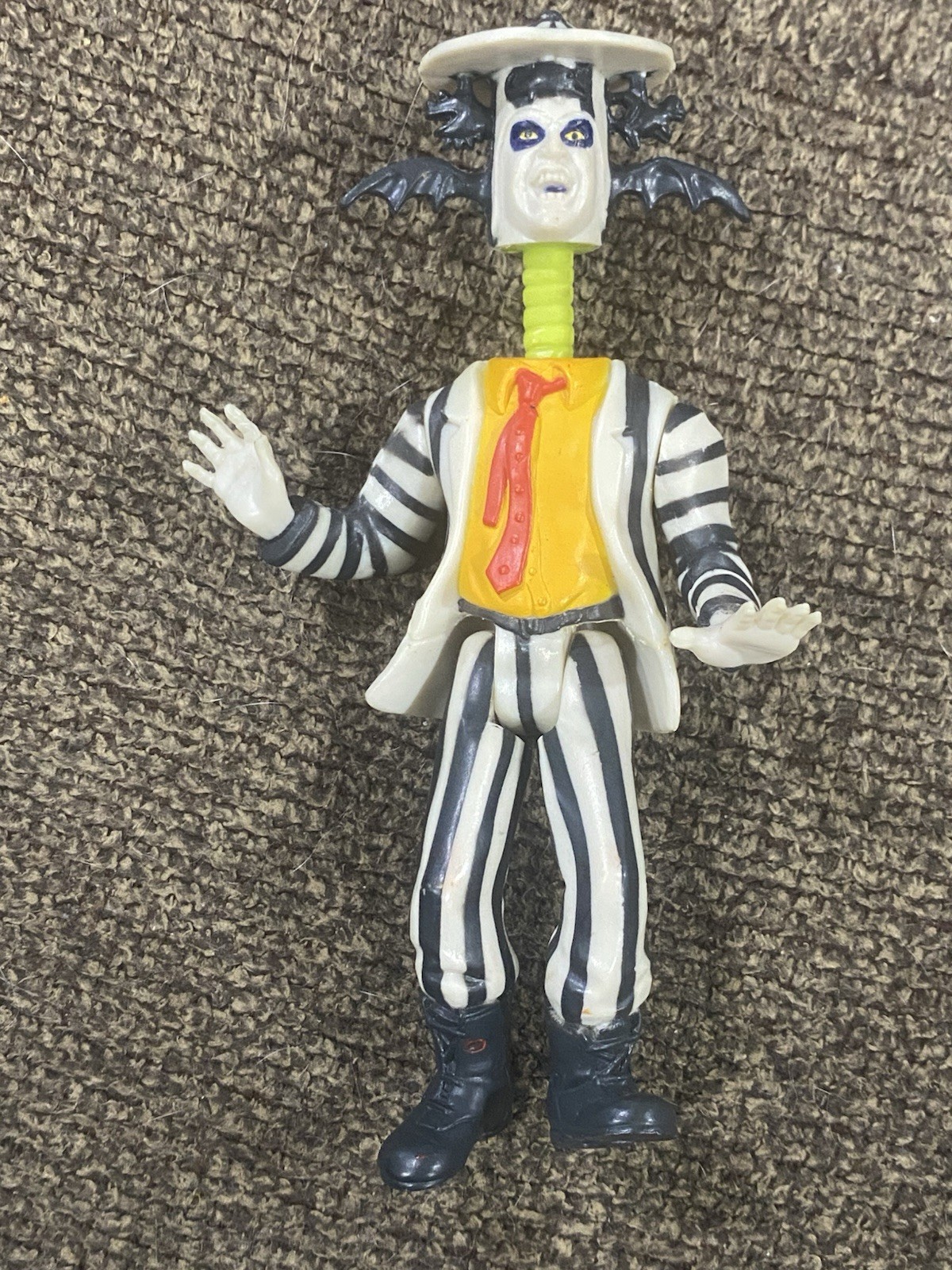 Vintage 1989 Kenner Beetlejuice Showtime Action Movie Figure Head Pops Off