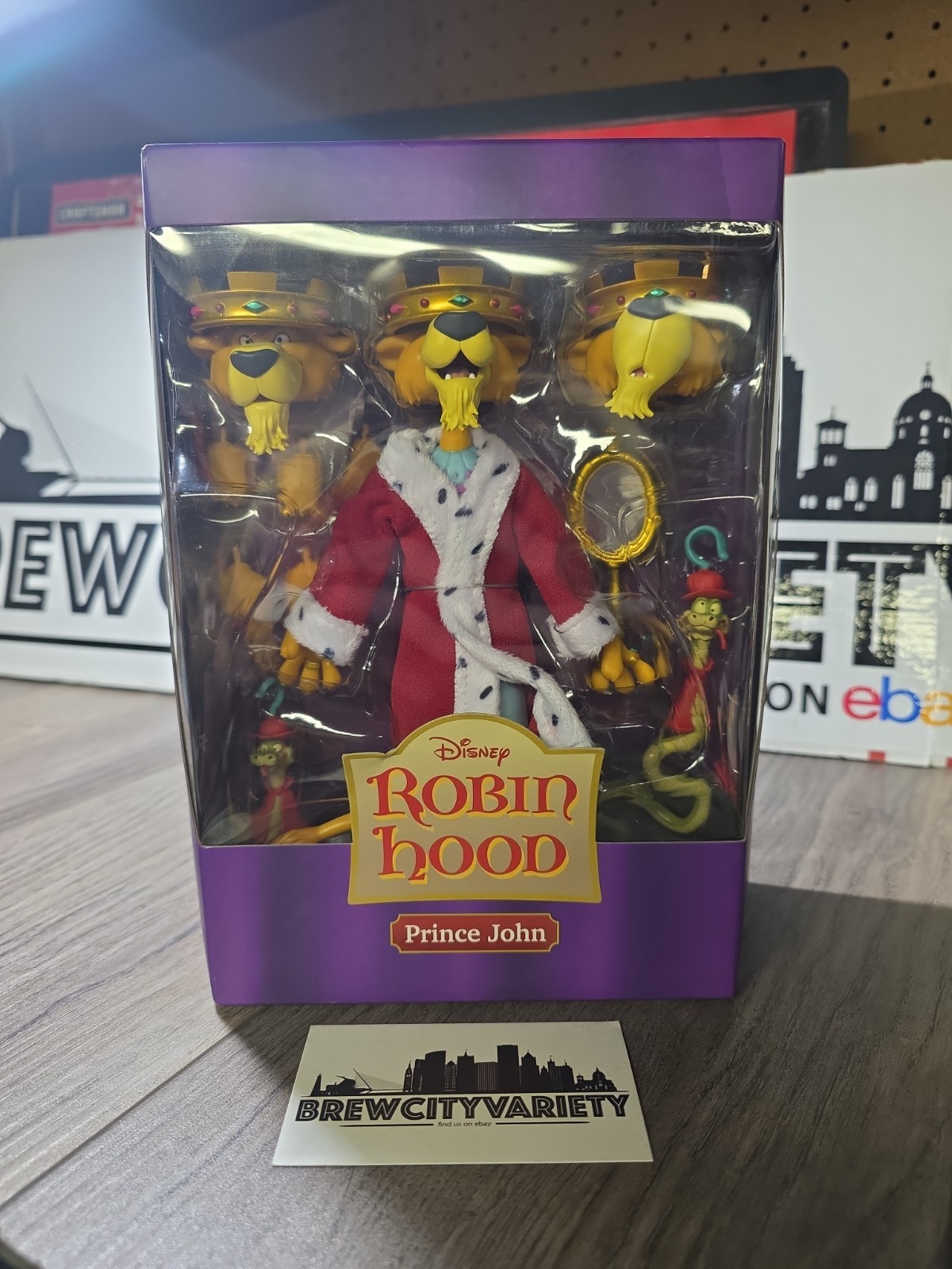 Super7 Disney Ultimates Series 1 : Robin Hood : Prince John Figure MIB