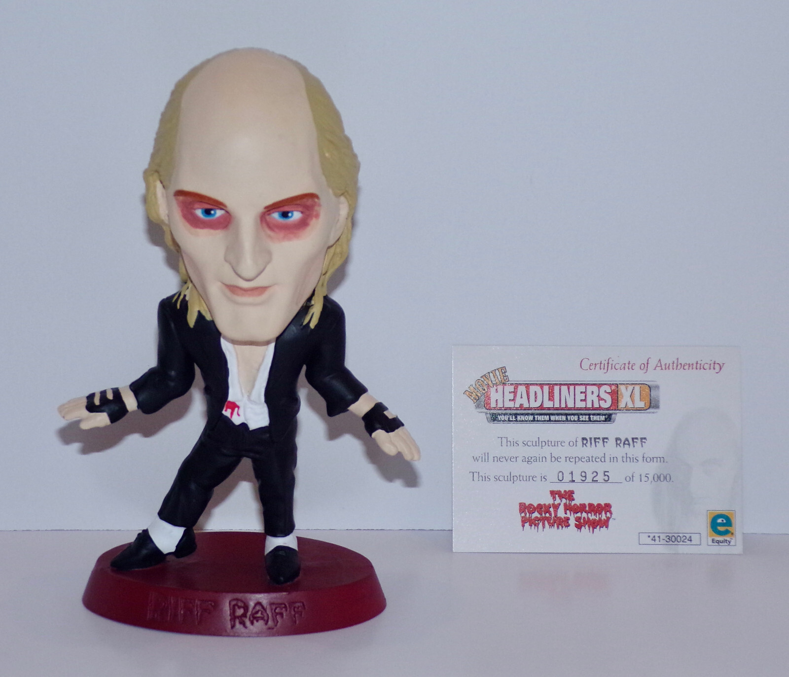 The Rocky Horror Picture Show RIFF RAFF Headliners XL Figure w/ COA RHPS 1999