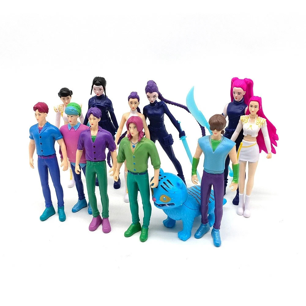 12pcs Hunters HUNTR/X Rumi Mira Zoey Saja Boys Jinu Figurines Toys