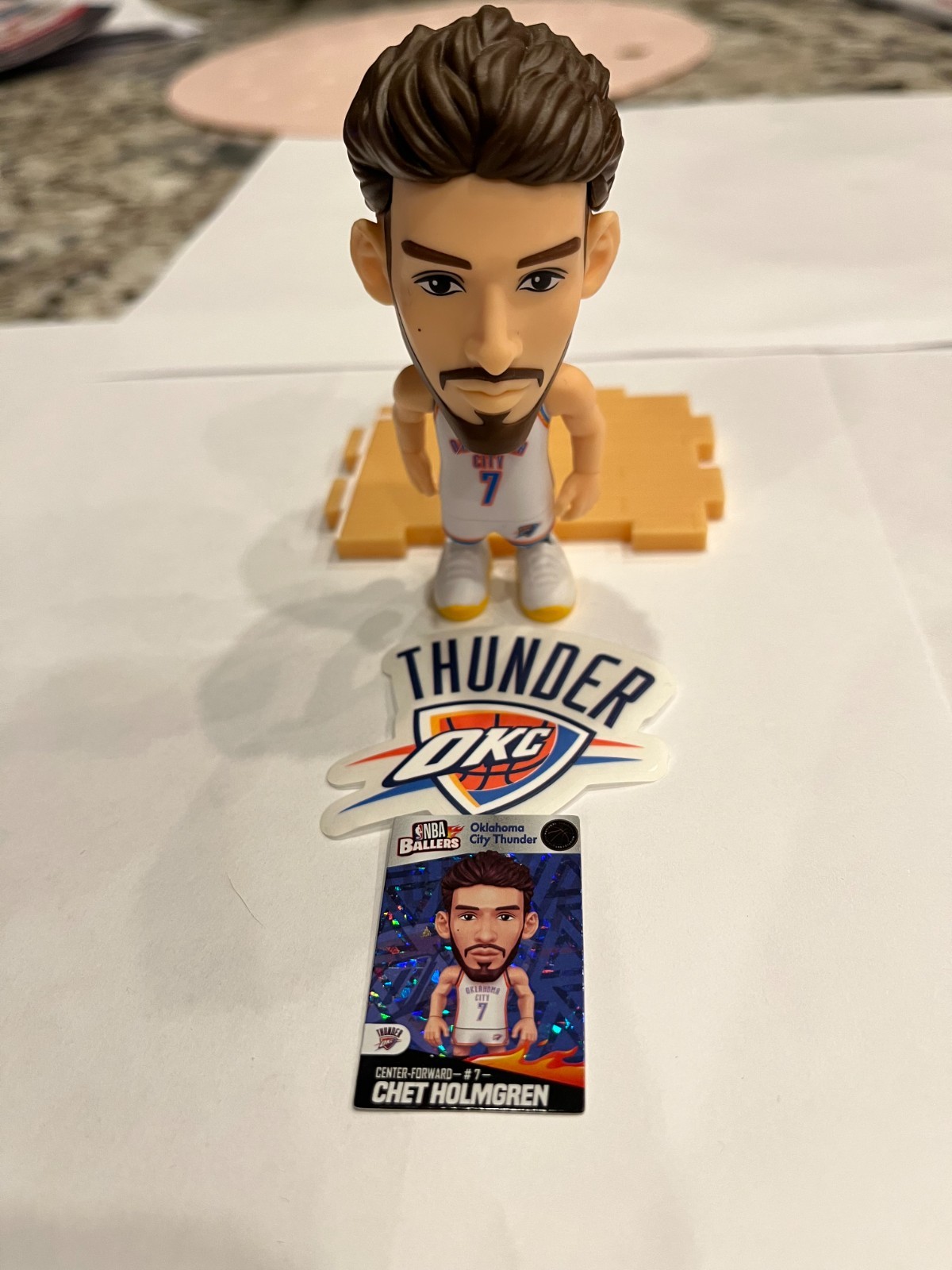 ZURU NBA BALLERS Series #2 Thunder Chet Holmgren WHITE JERSEY Great Price!!!!!!!