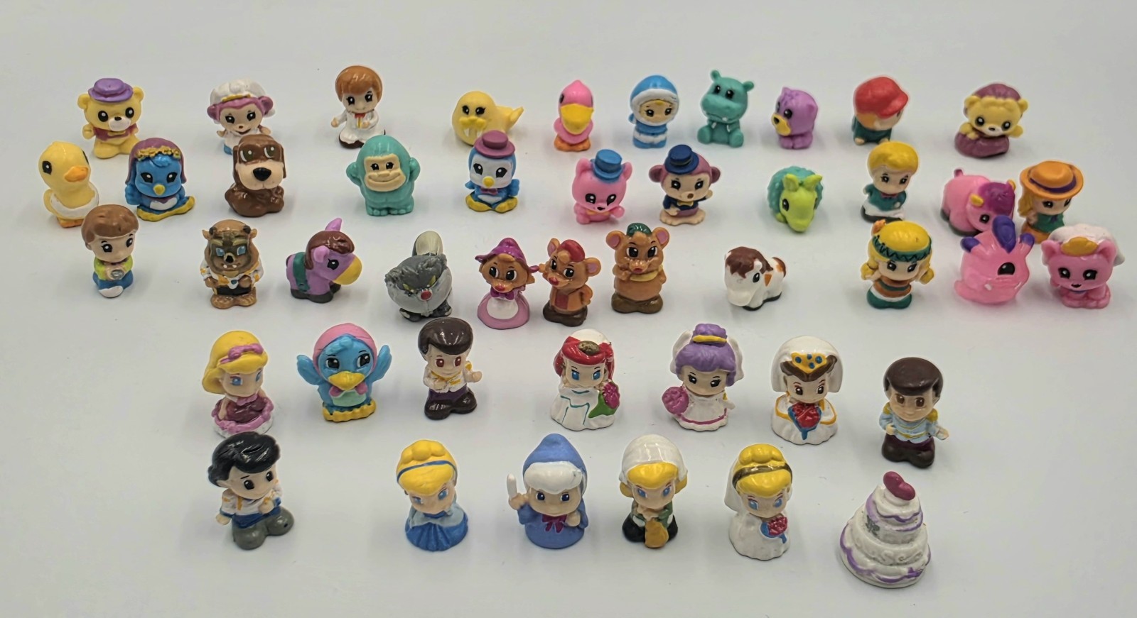 Disney Squinkies Mixed Lot of 45 Cinderella Prince Charming Fairy Godmother