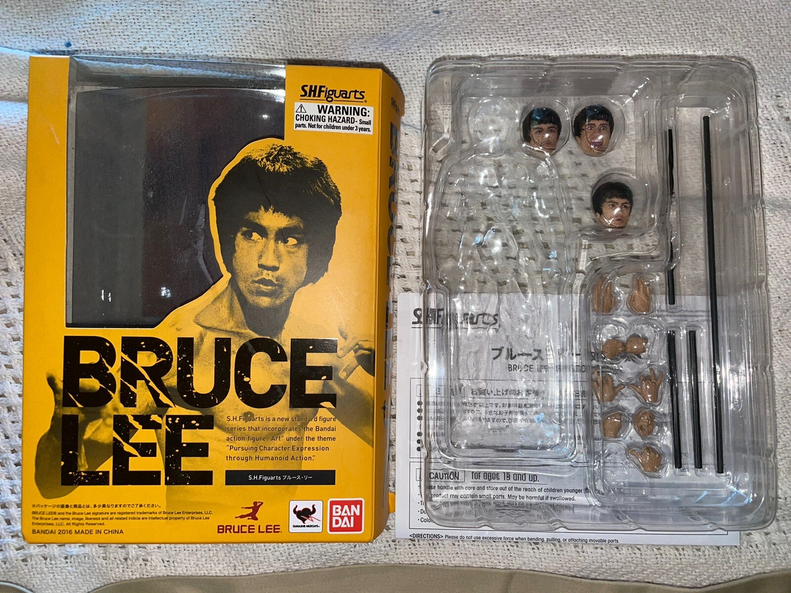 Bandai S.H. Figuarts Bruce Lee Legacy Tamashii Nations USA Authentic Accessories