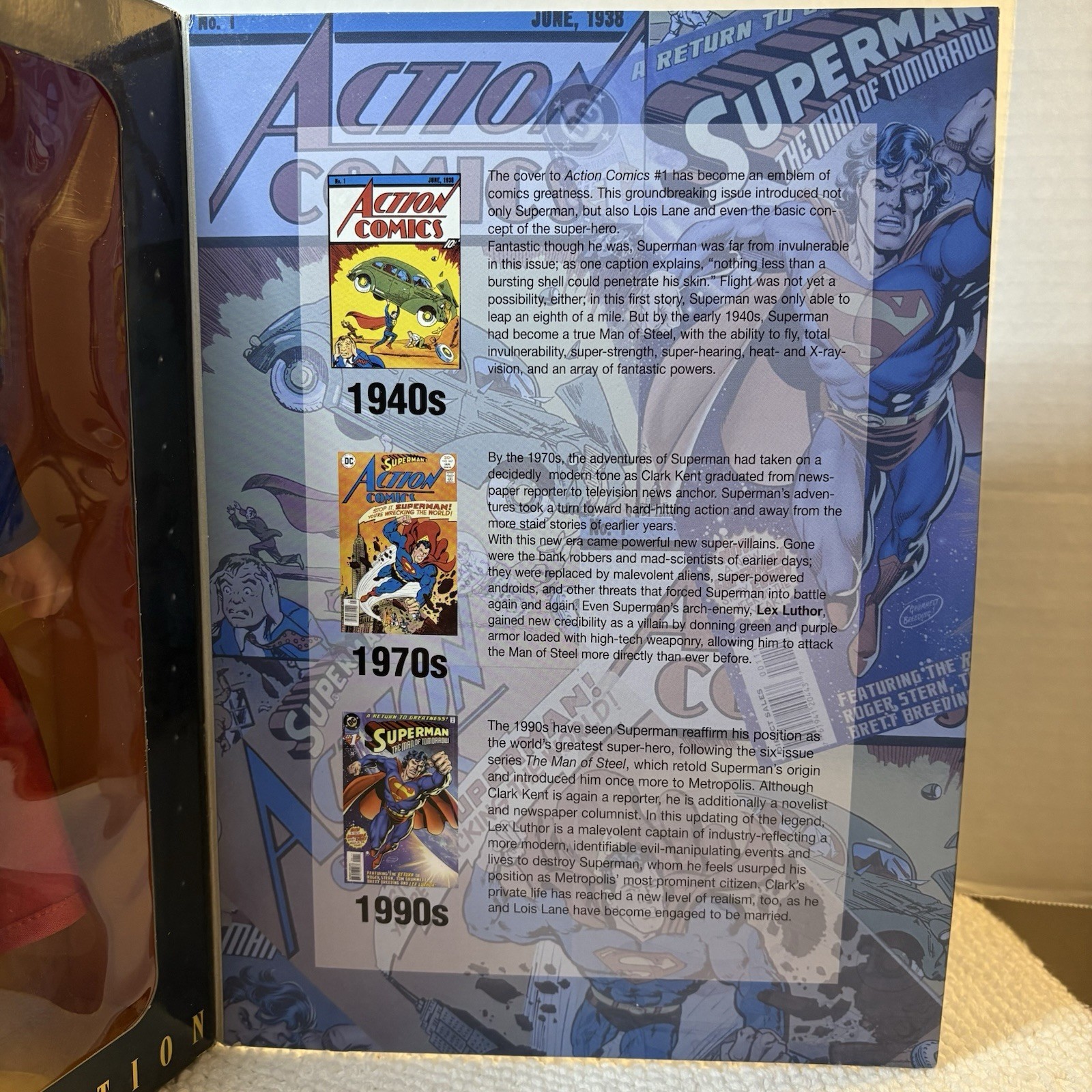 FAO Schwarz Superman History Collection by Kenner 1996 NIB Action Figure Set