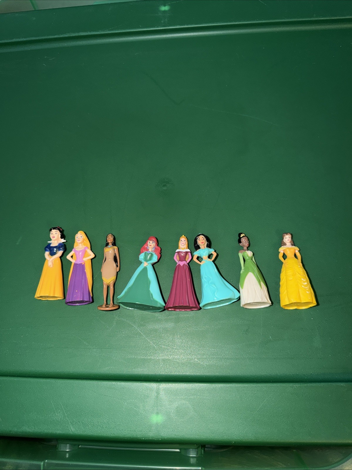 Disney Princess Deluxe Figurines Lot Of 8 Cake Topper Toy Figures 2.5”
