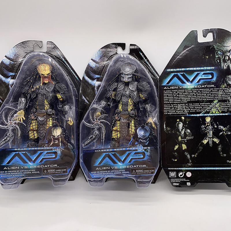 New Alien VS. Predator CELTIC PREDATOR PVC 7″ Action Figure MASKED SCAR Toys