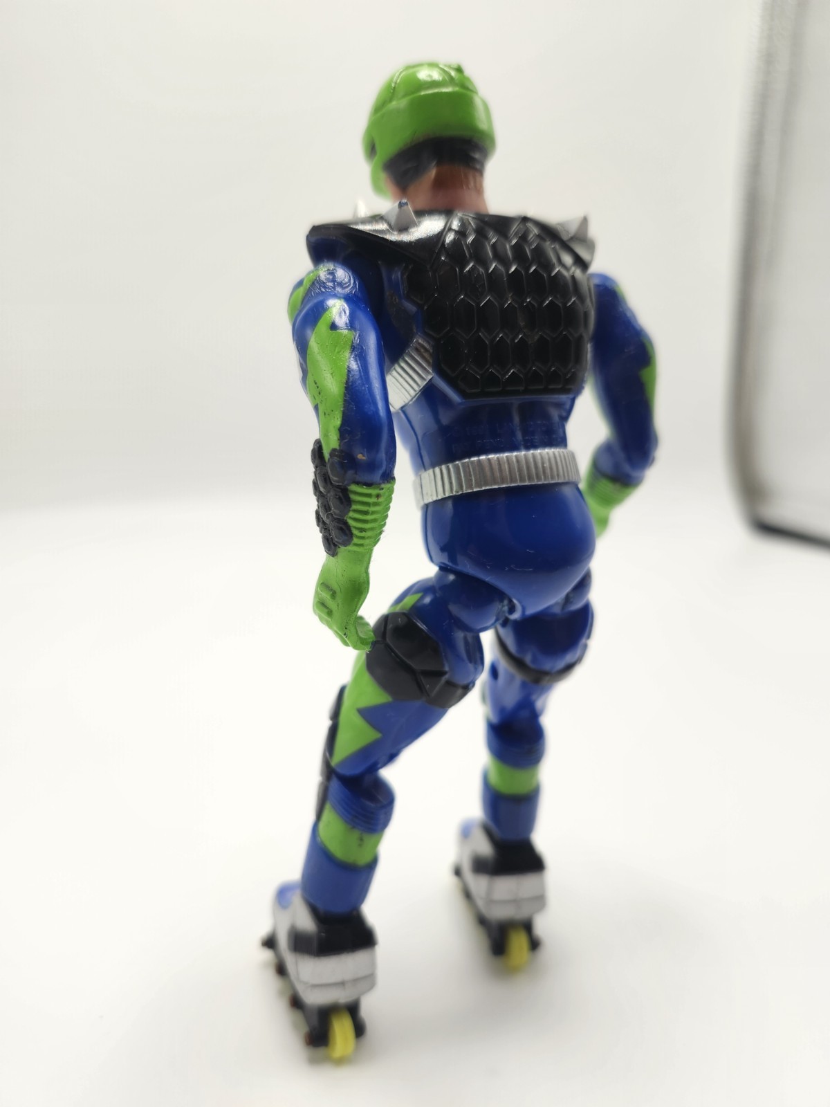 Vintage 1991 Lanard Roller Warriors 6″ Action Figure Inline Skates Blue Green…