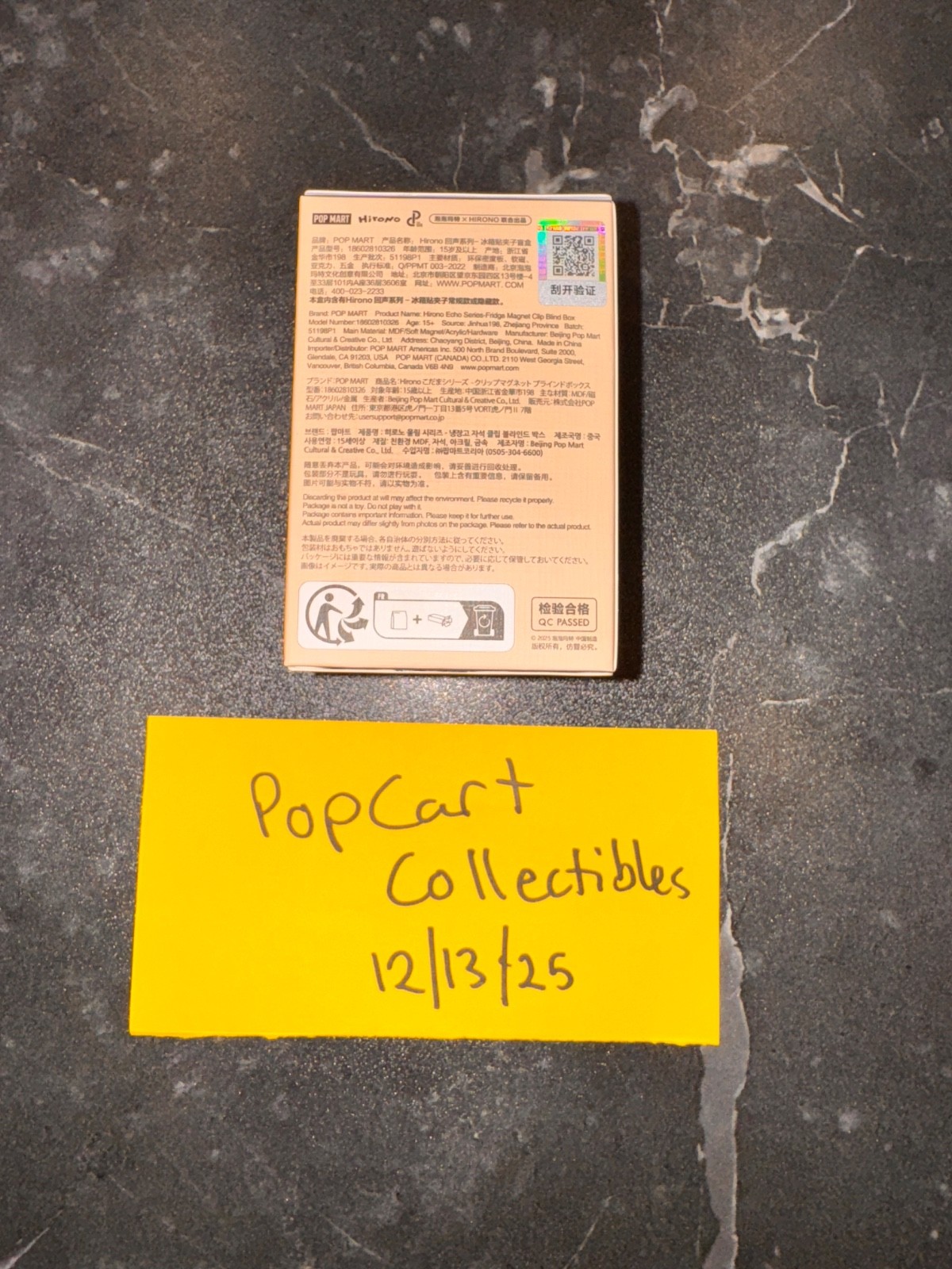 (US) HIRONO Echo Series Fridge Magnet Clip Sealed Confirmed Authentic Pop Mart