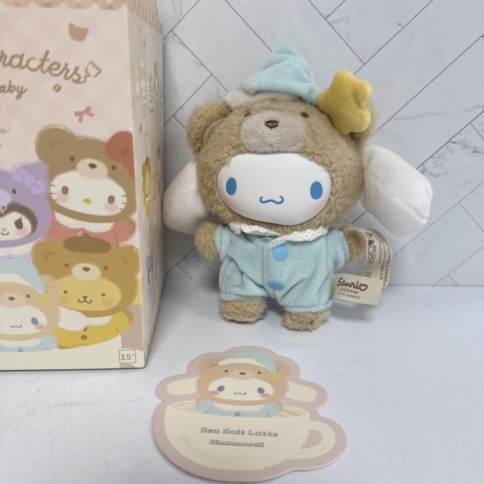 TOPTOY Sanrio Characters Latte Baby Series Opened Box-Sea Salt Latte Cinnamoroll