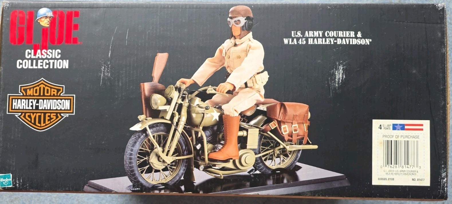 GI Joe Classic Collection 35th Anniversary Harley Davidson WWII Army Courier NIB