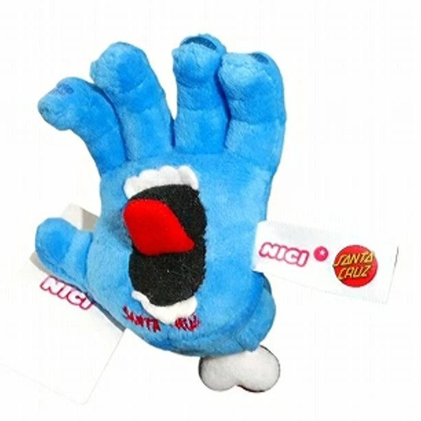 SANTA CRUZ × NICI Screaming Hand Soft Toy & Keychain Blue Polyester JAPAN NEW