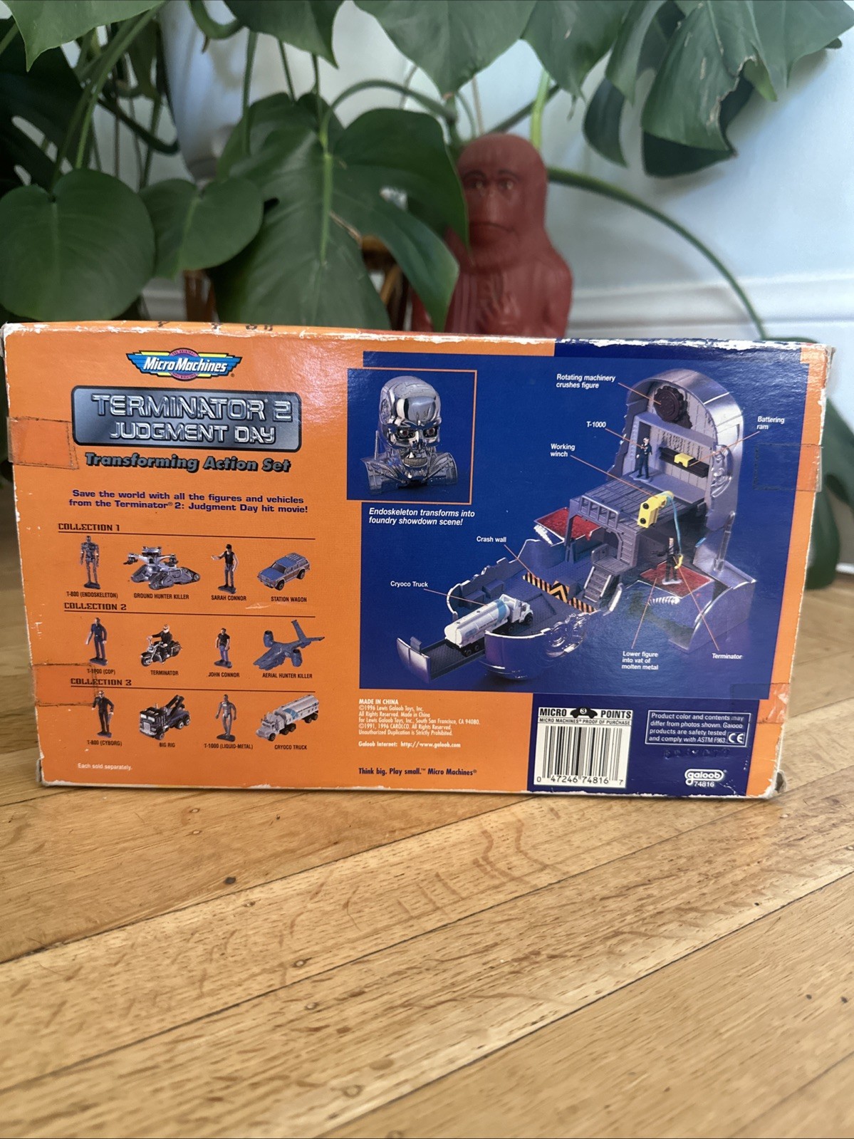 Terminator 2 Judgment Day Micro Machines Playset 100% Complete w/Box Galoob 1996