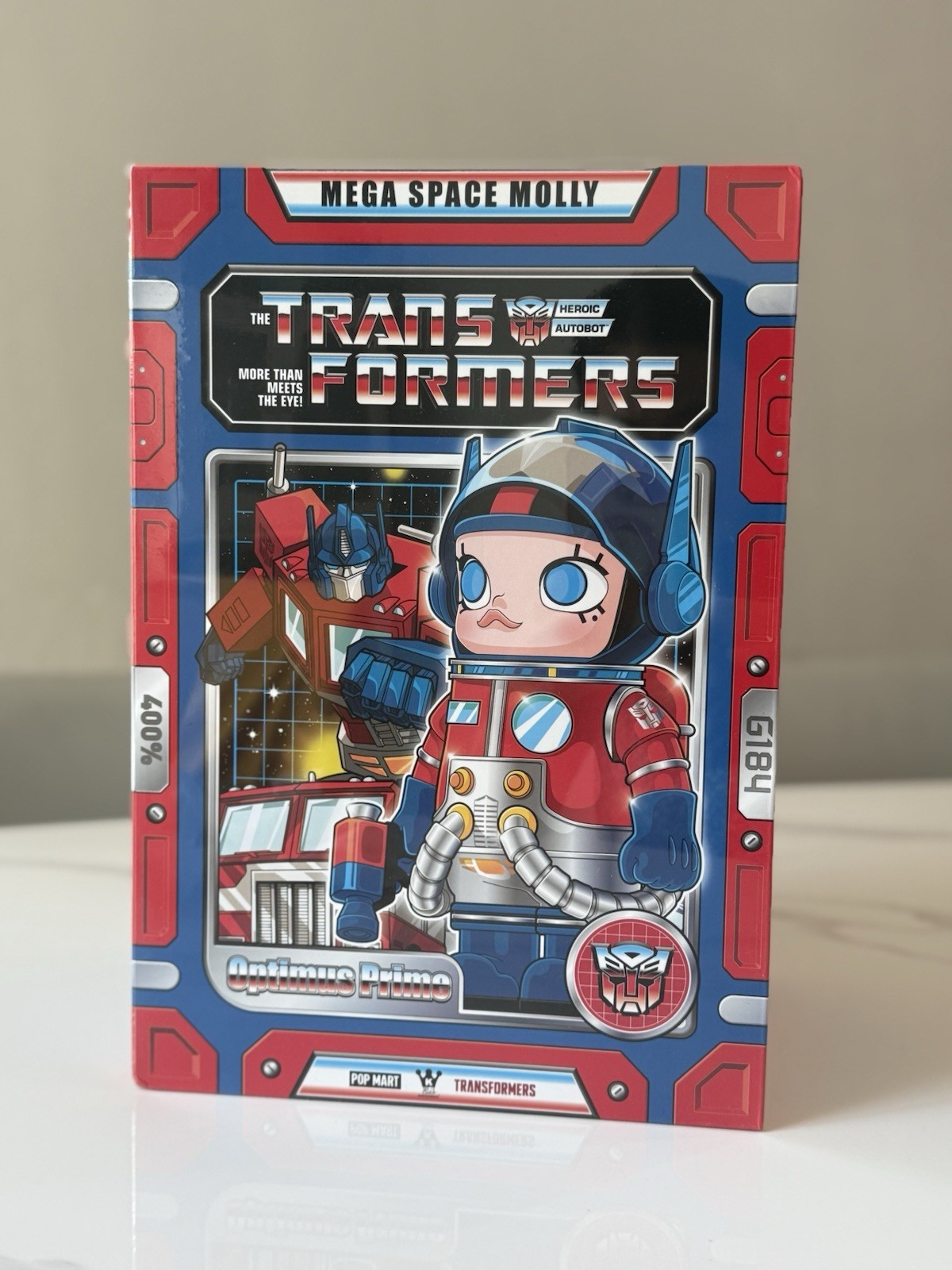 POPMART MEGA SPACE MOLLY 400% OPTIMUS PRIME ✅ New Sealed ‼️US Seller