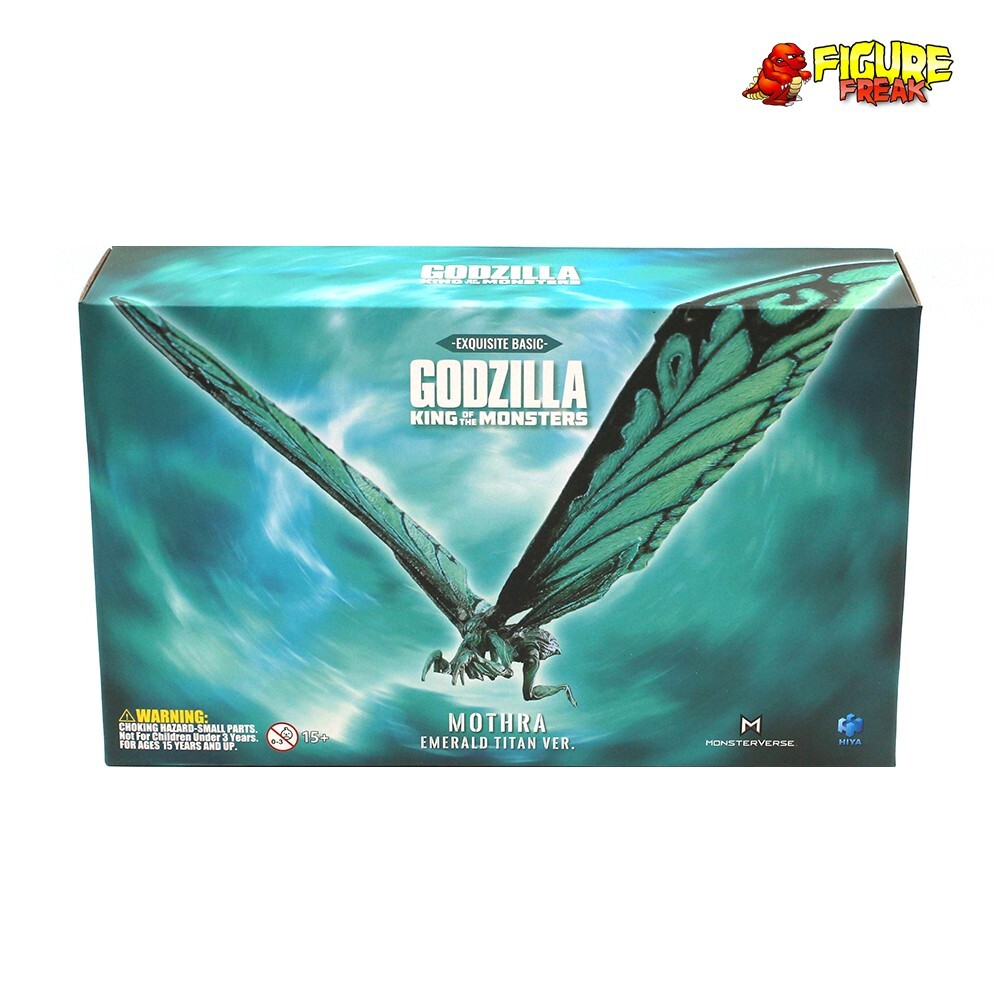 Hiya Toys Godzilla 2019 Exquisite Basic 7″ Mothra Emerald Titan Figure (NM Box!)