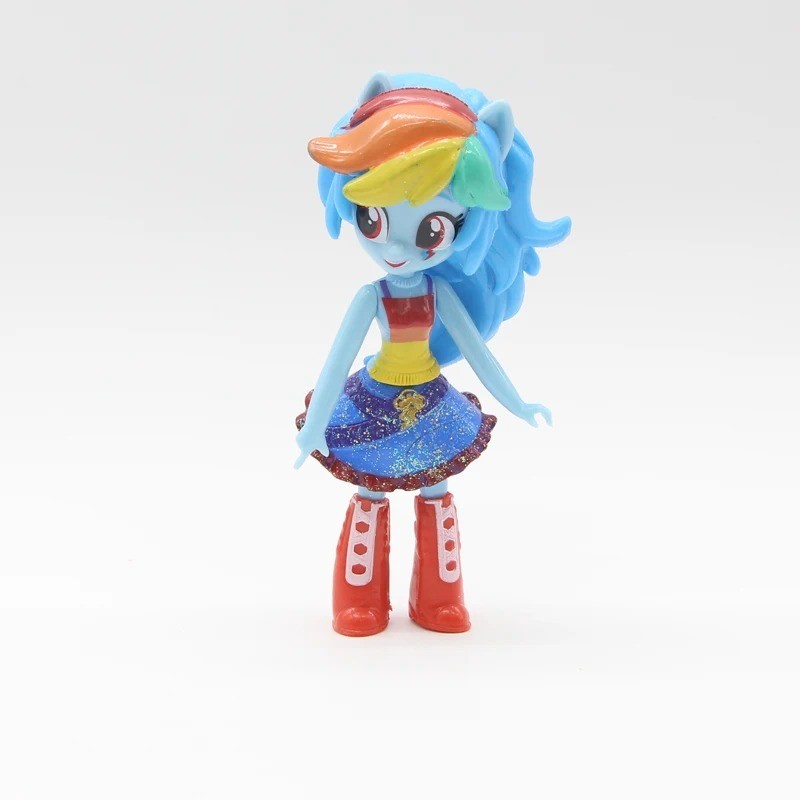 9PCS My Little Pony Unicorn High School PVC Figure Doll Set Collectible Toy Gift