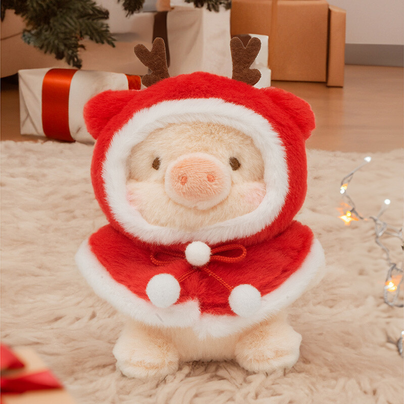 52Toys Lulu The Piggy Reindeer Cos 13cm/5.1in Christmas Plush Pendant Genuine