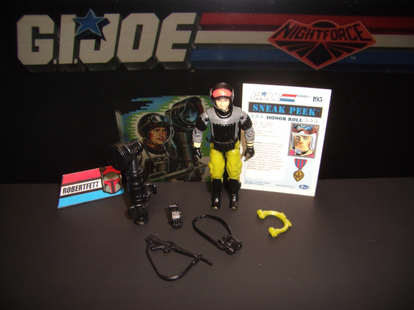 GI Joe Vintage 1988 NF SNEAK PEEK (V2) Lot F, Fig Access Hasbro 1:18 Night Force