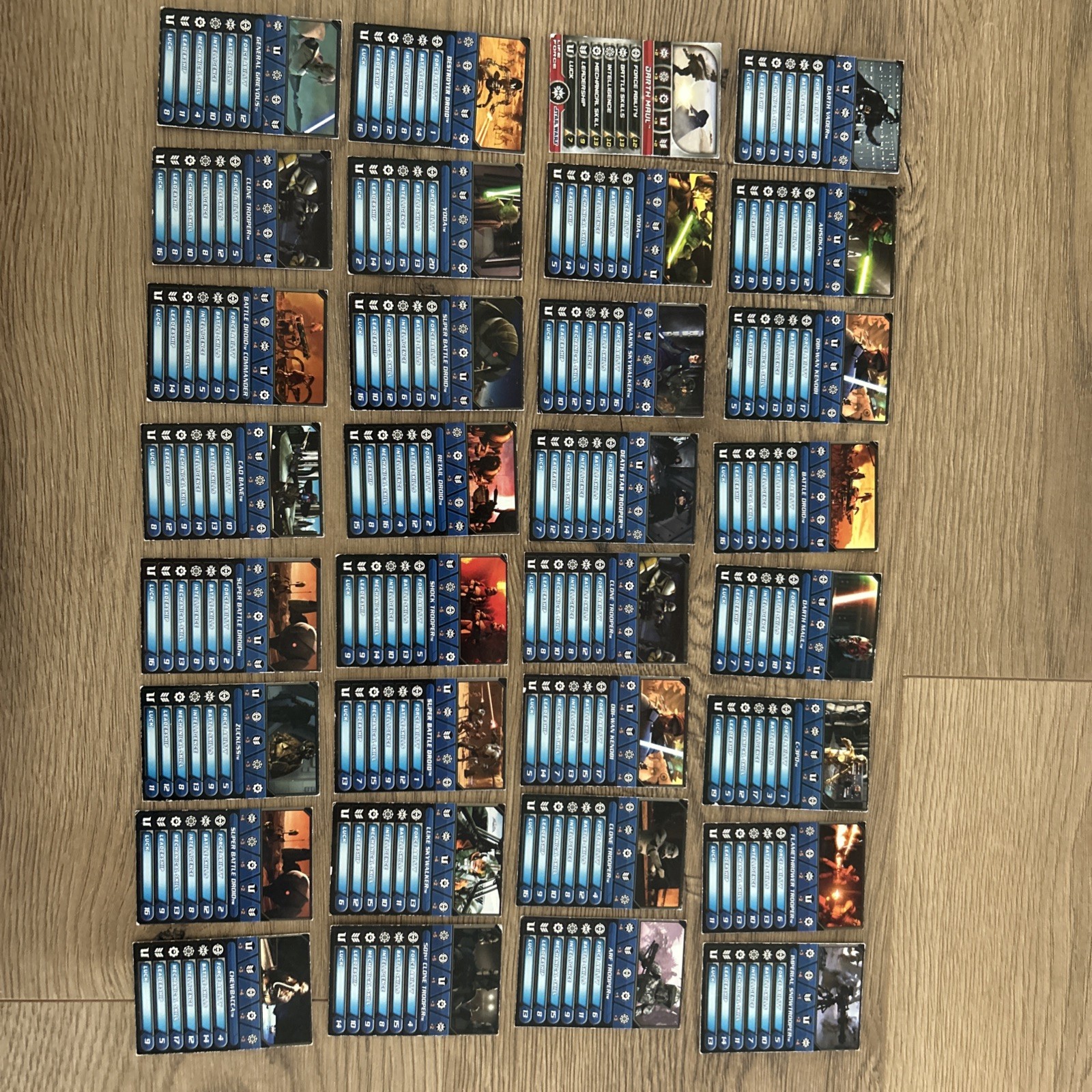 Star Wars Clone Wars Galactic Battle Game Cards Lot of 24
