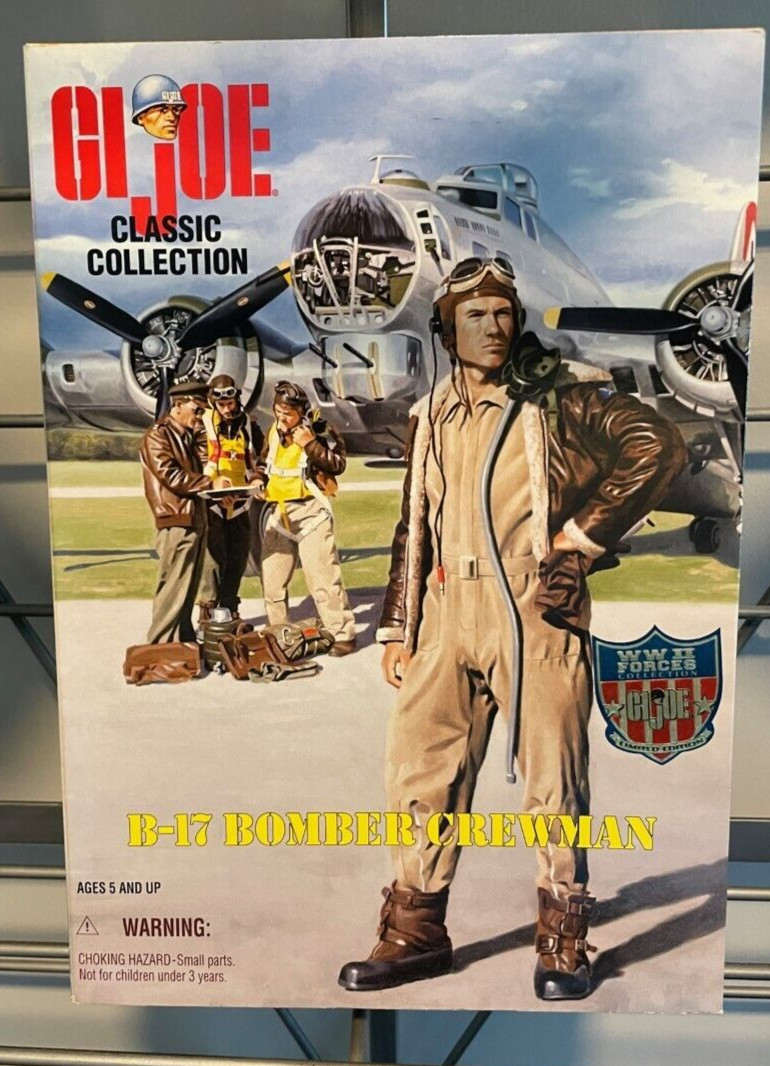 New GI Joe B-17 Crewman Signed Sean Astin Memphis Belle Rascal 12″ Figure